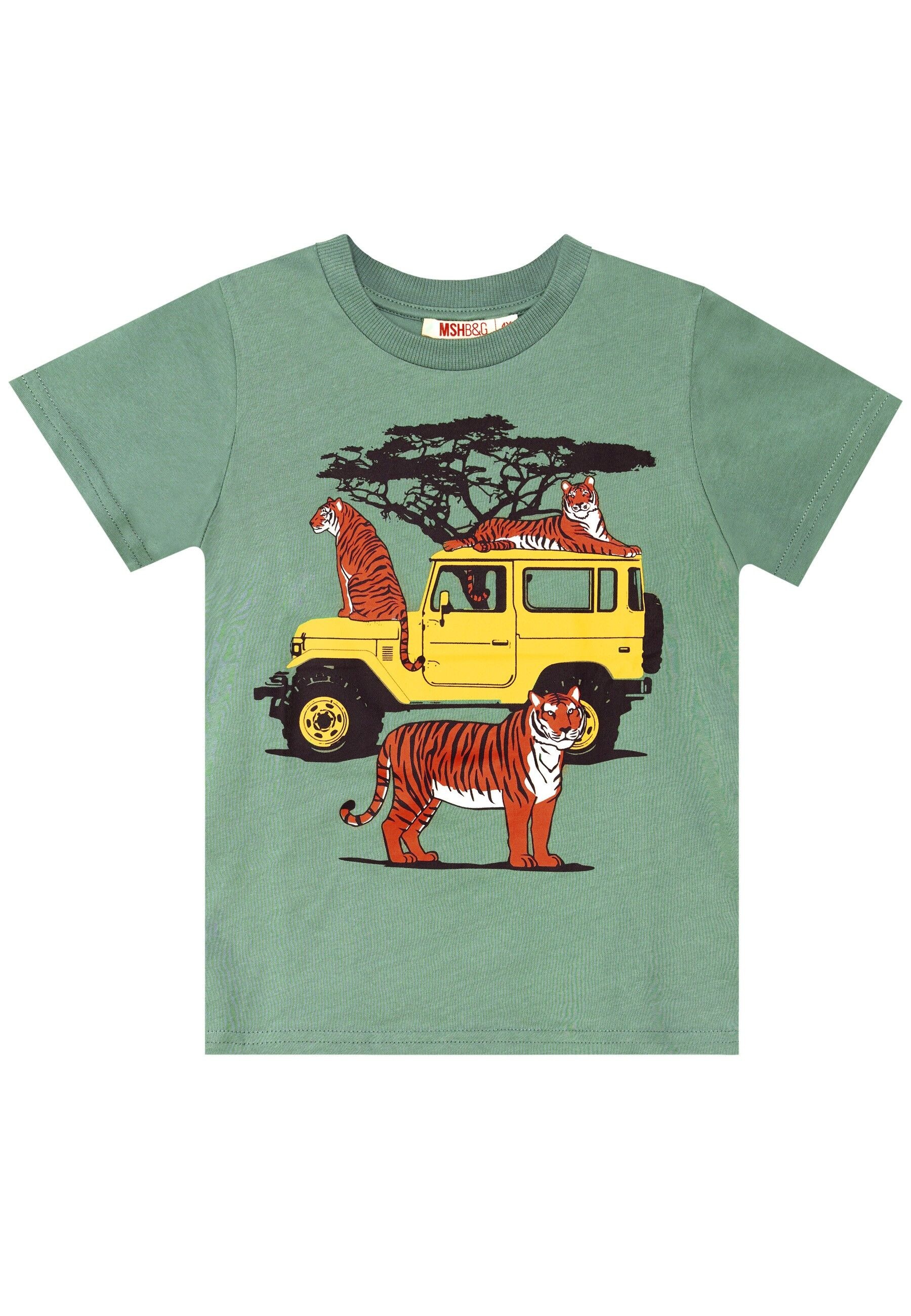 Denokids Hausanzug »Safari Boy«, (2 tlg.), mit Safari-Jeep-Print
