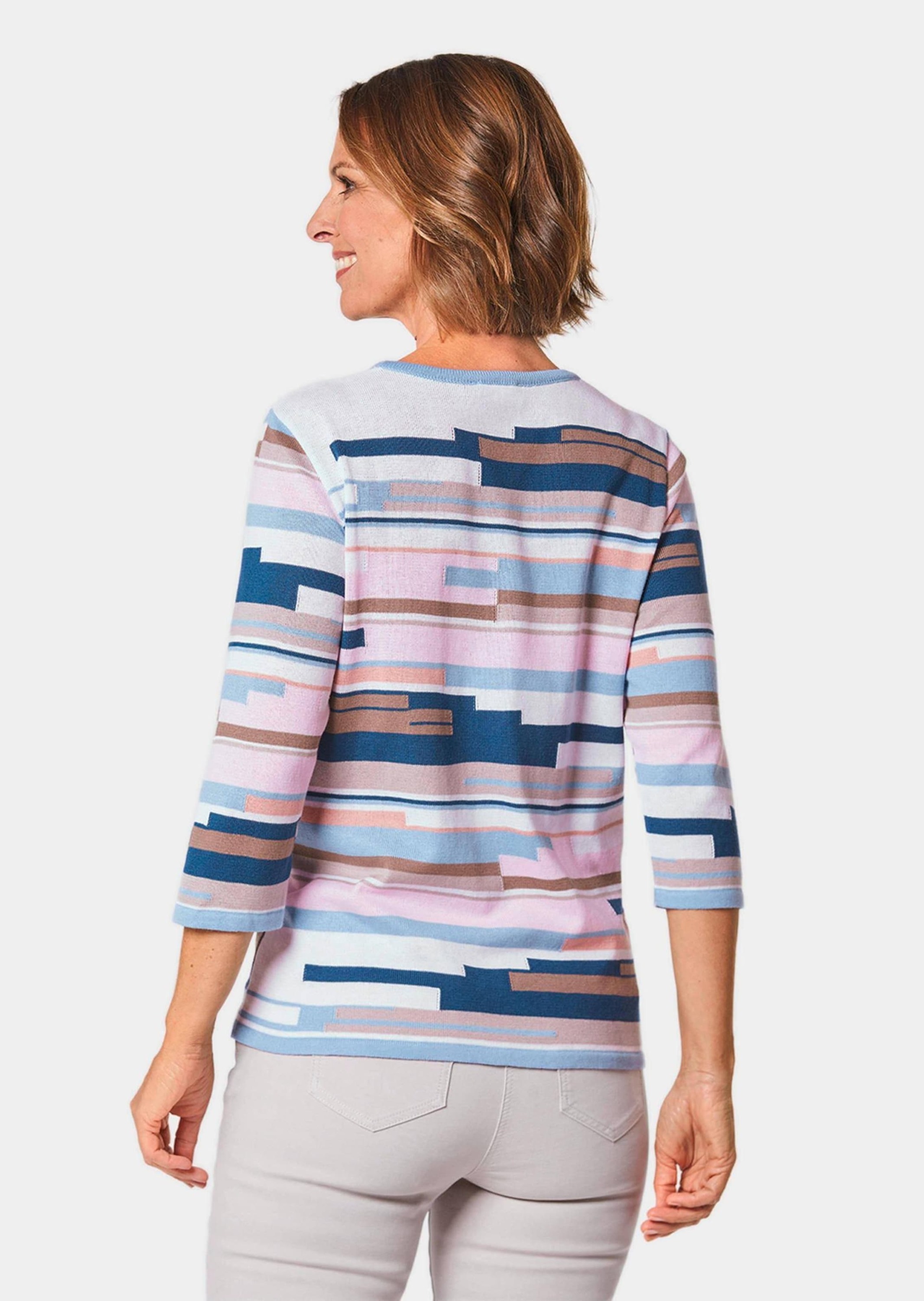 GOLDNER Rundhalspullover »Intarsienpullover Weicher Pullover mit hochwertiger Intarsie«