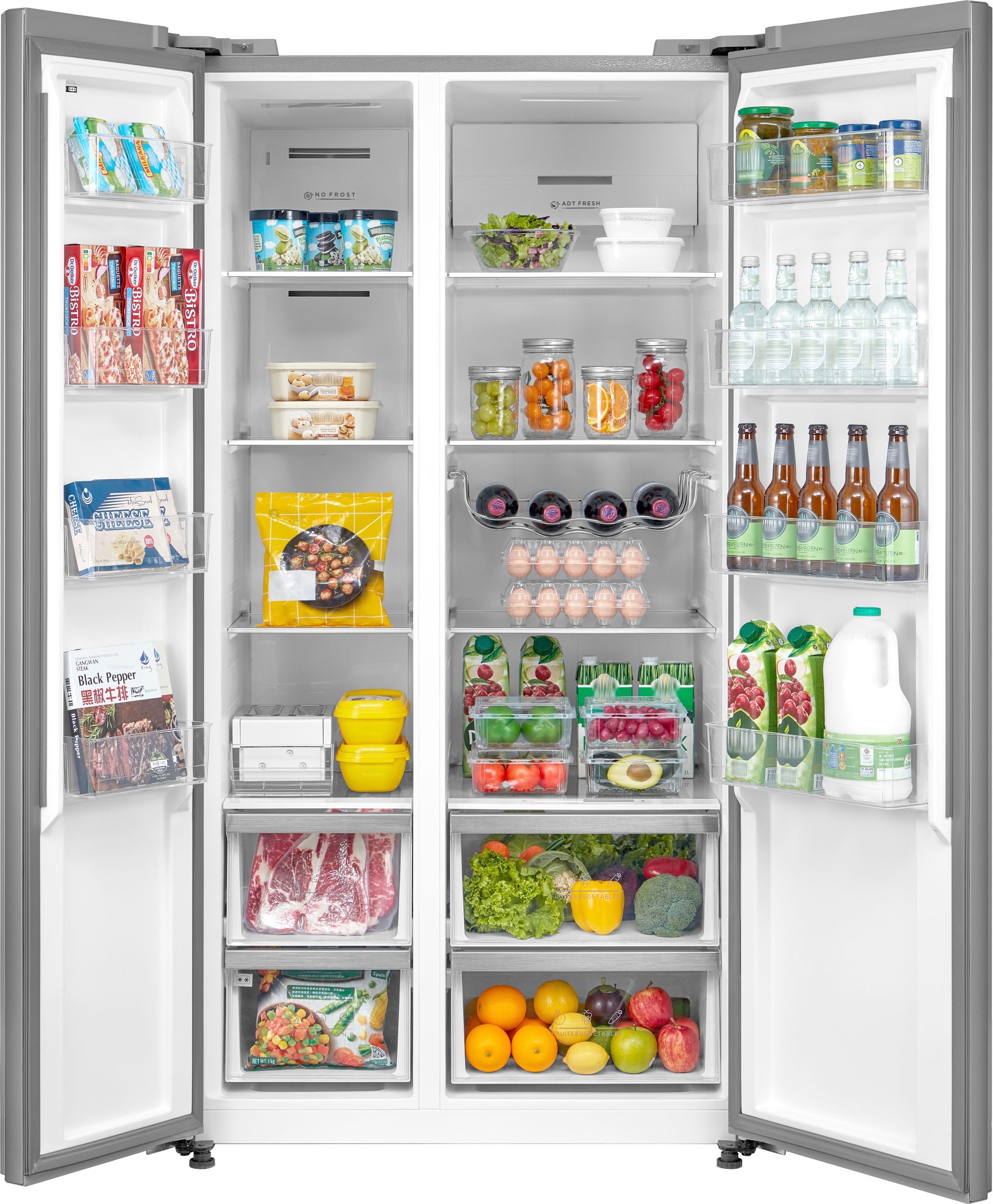 Hanseatic Side-by-Side "HSBS17590BI" 179,3 cm hoch 91 cm breit günstig online kaufen