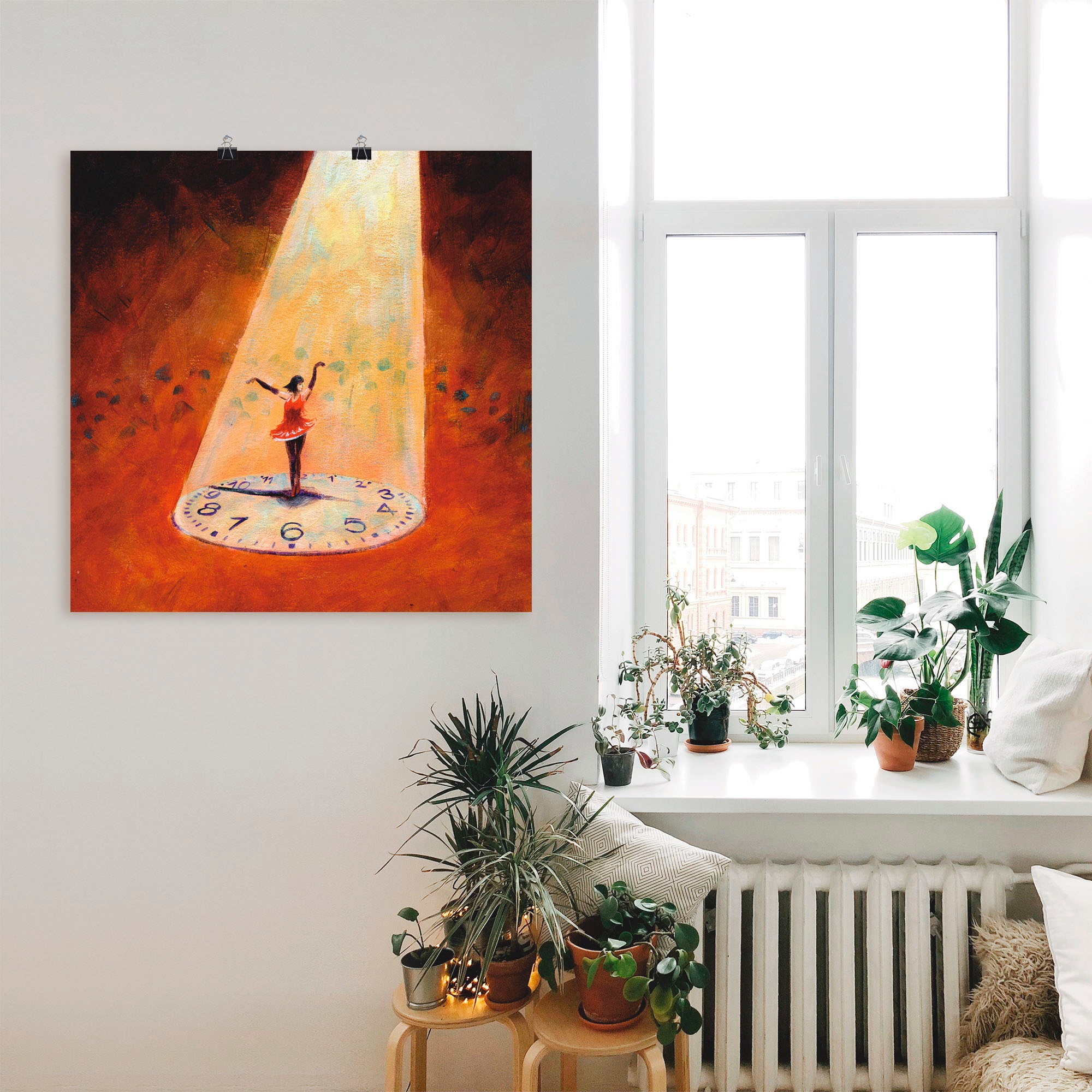 Artland Wandbild "Im Jetzt sein" Frau 1 Stk. tlg. als Leinwandbild, Poster günstig online kaufen