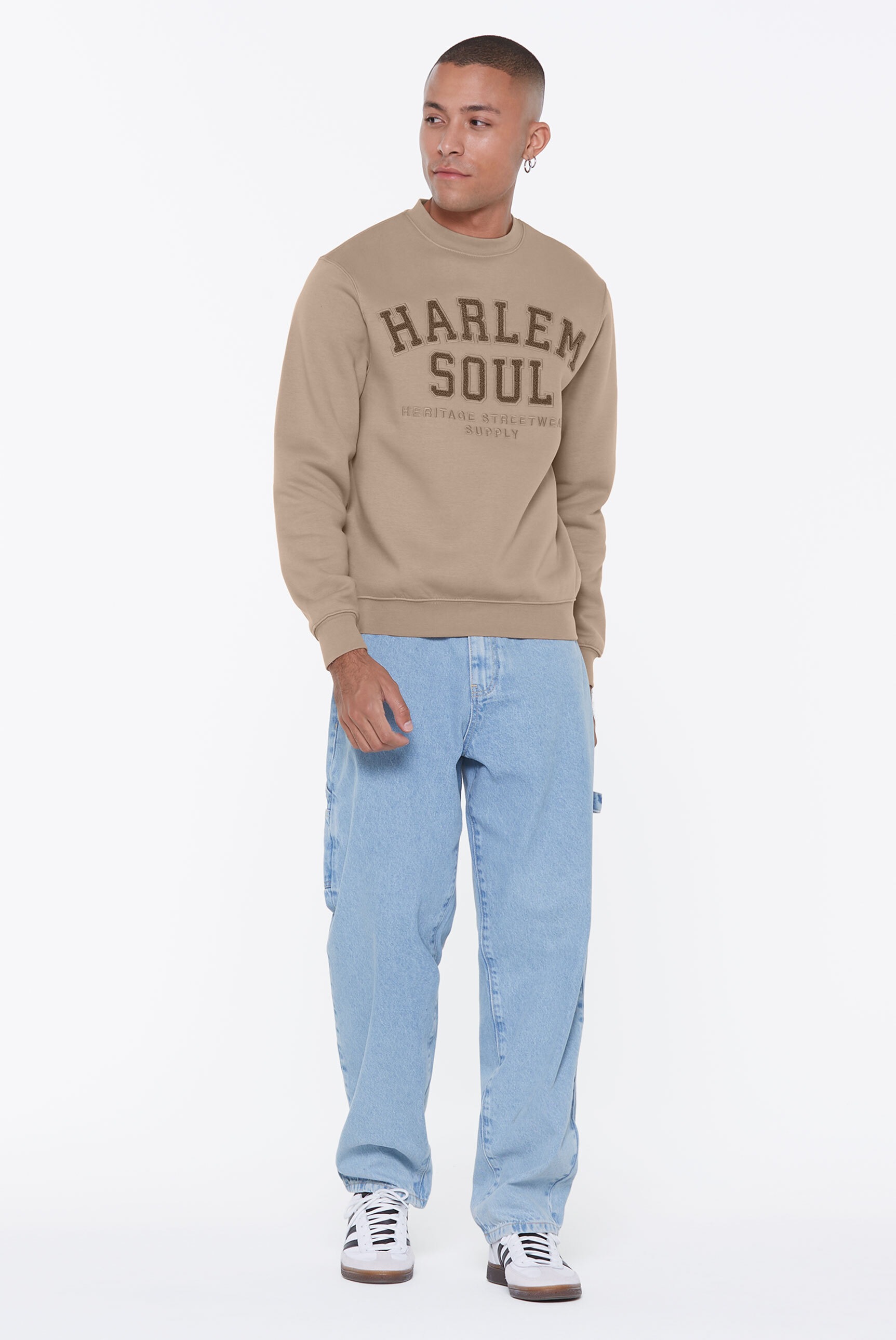 Thumbnail - Harlem Soul Sweater, mit Frottee Lettern