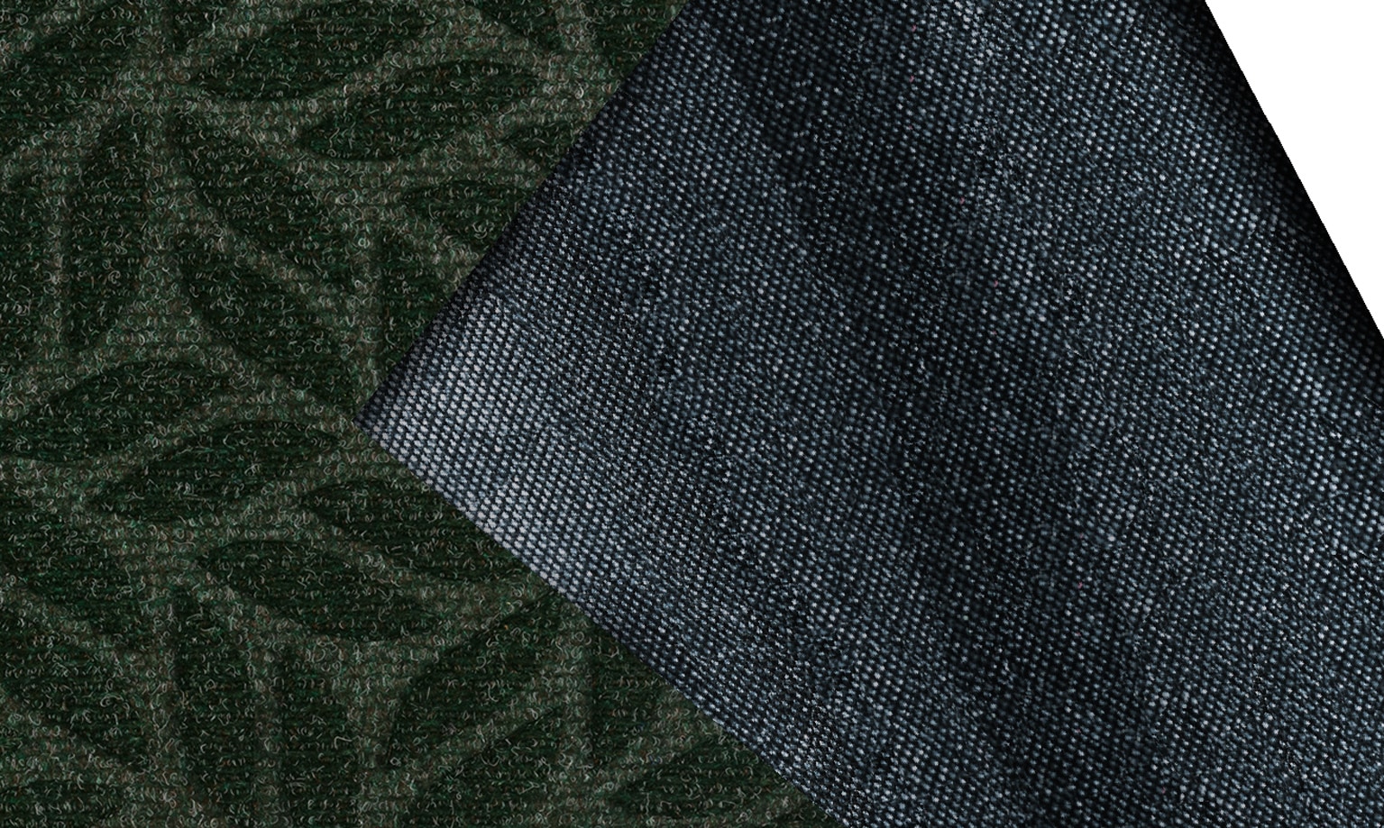 wash+dry by Kleen-Tex Fußmatte »Leaves midnight green«, rechteckig, 8 mm Höhe