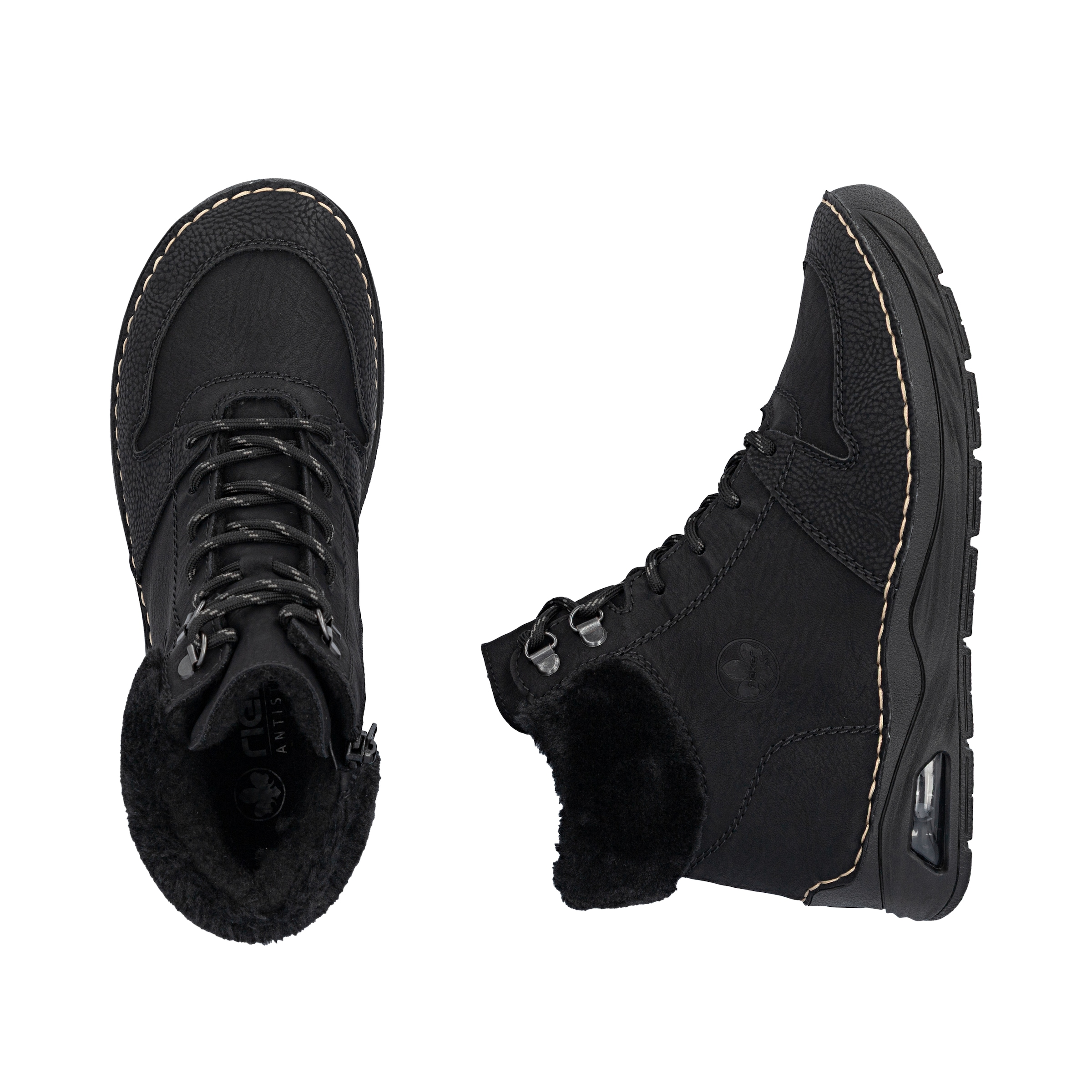 Rieker Schnürboots  High Top-Sneaker, Herbstschuh mit seitlicher Logoprägung