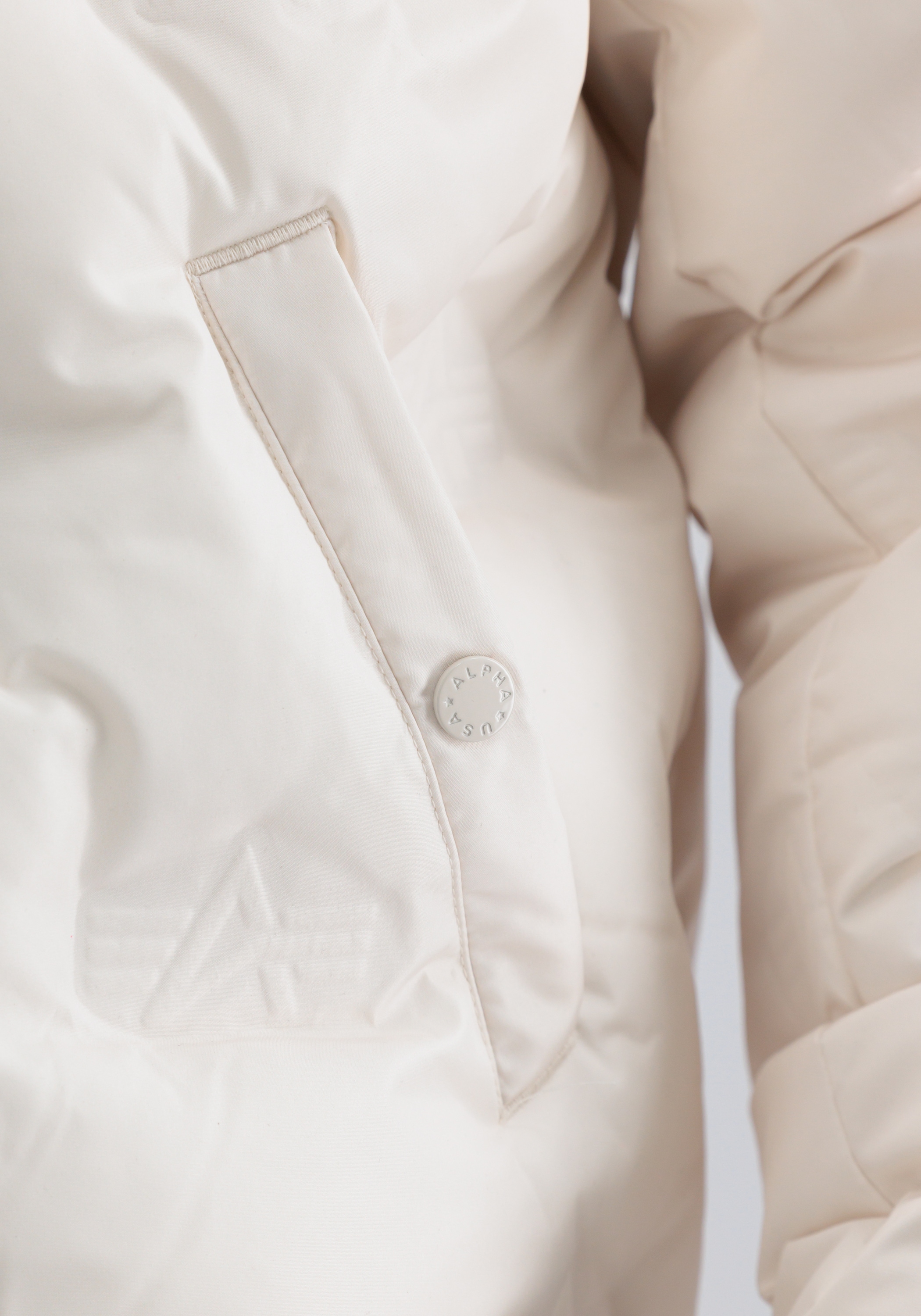 Alpha Industries Winterjacke »Alpha Industries Men - Cold Weather Jackets Hooded Logo Puffer«