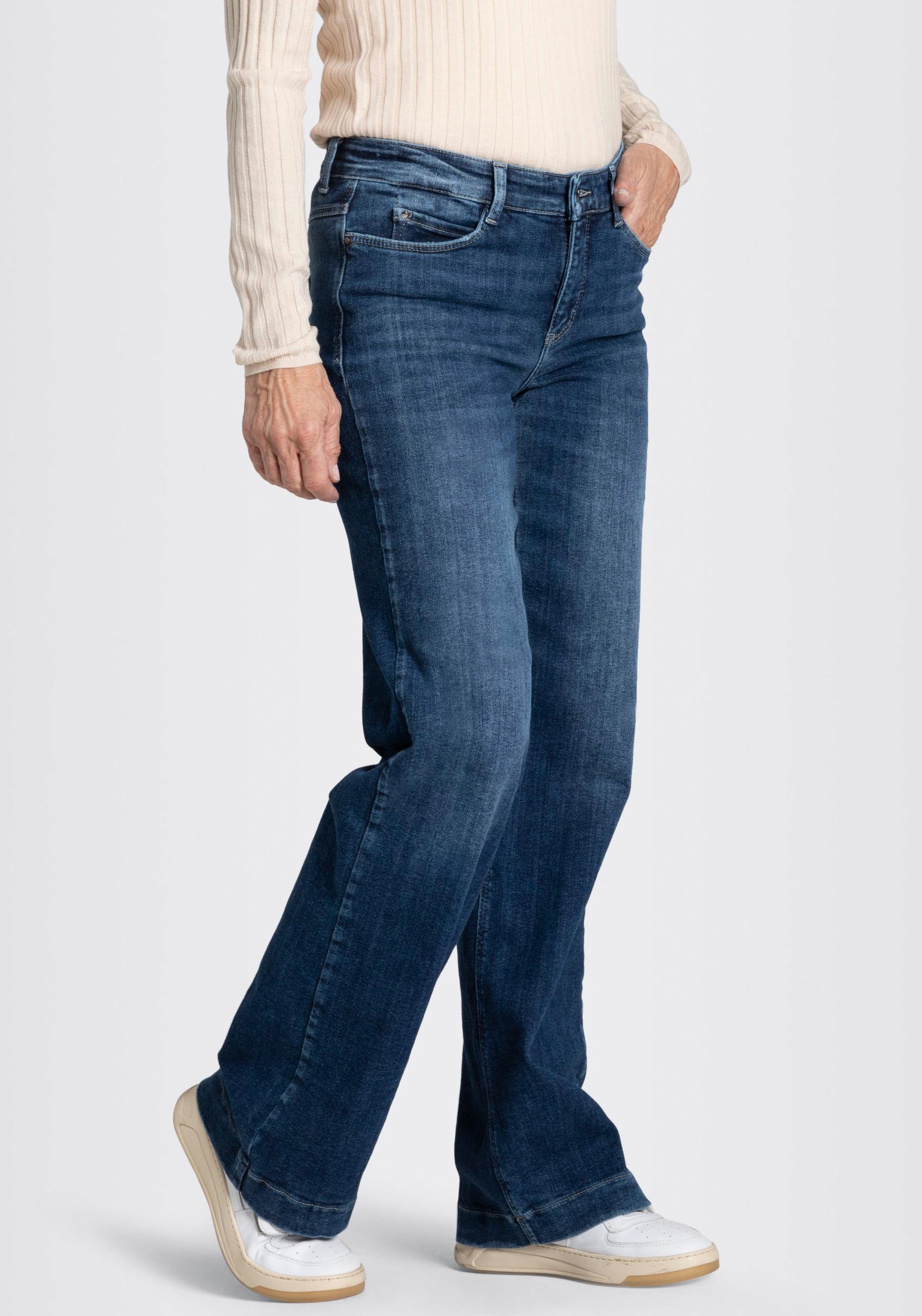 MAC Weite Jeans »Dream Wide authentic«, mit formendem Shaping-Effekt
