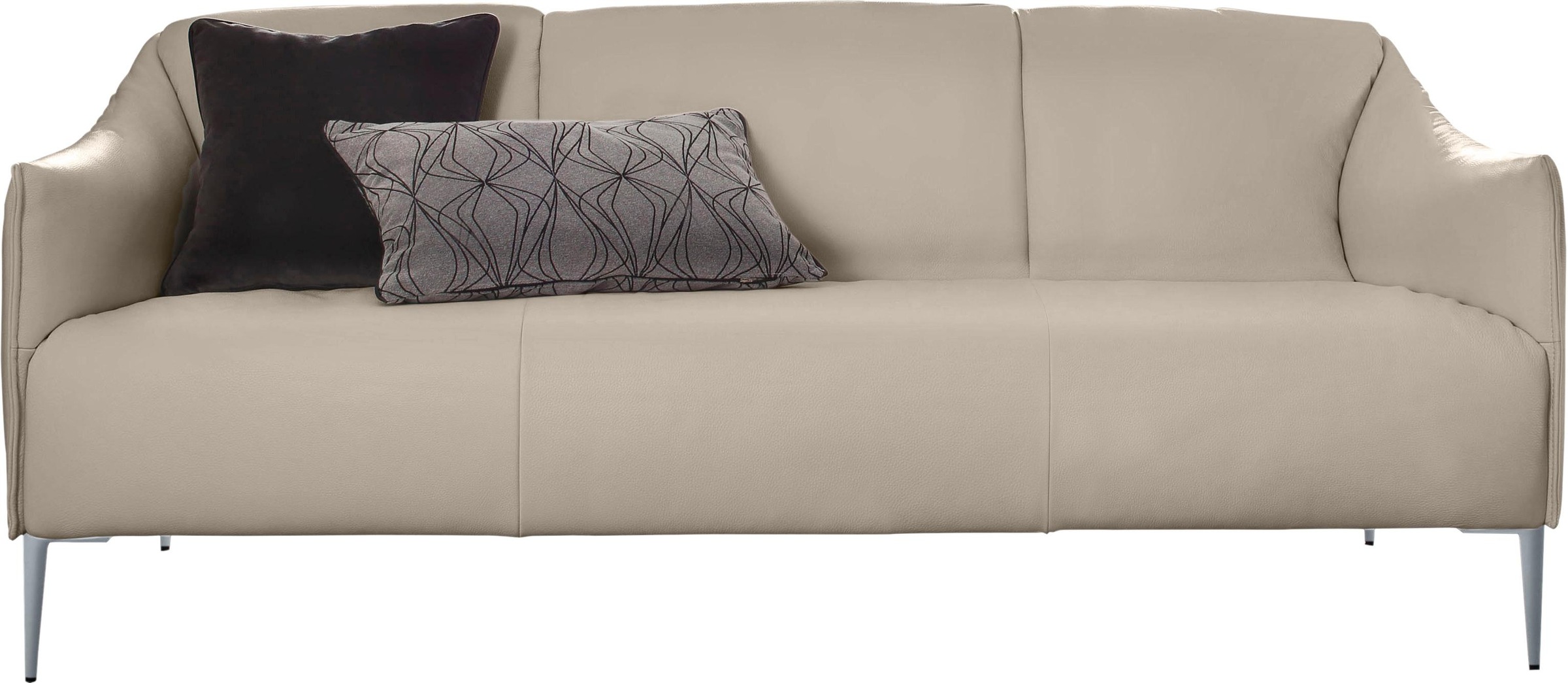 W.SCHILLIG 2,5-Sitzer »sally« mit Metallfüßen in Silber matt, Breite 194 cm