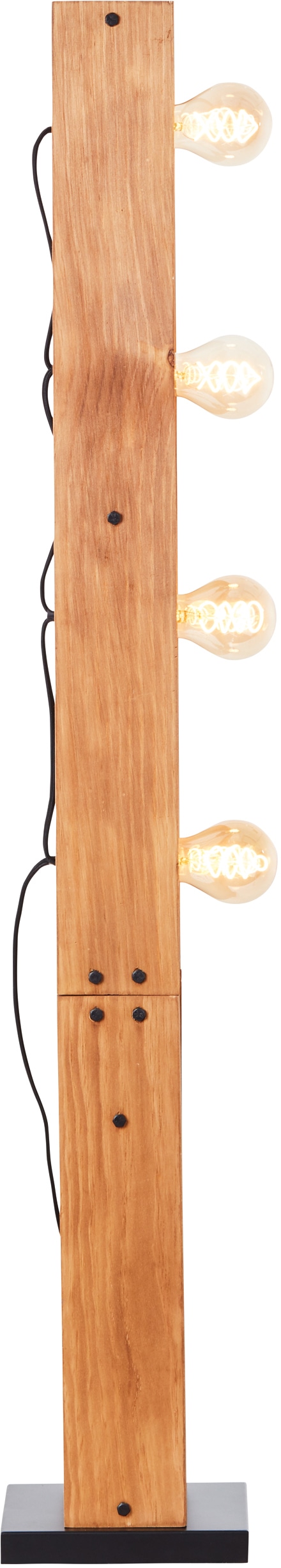 Brilliant Stehlampe »Calandra«, E27, 20 cm, Metall/Holz, x x flammig-flammig, schwarz/holz x 20 BAUR | 125,5 4 4