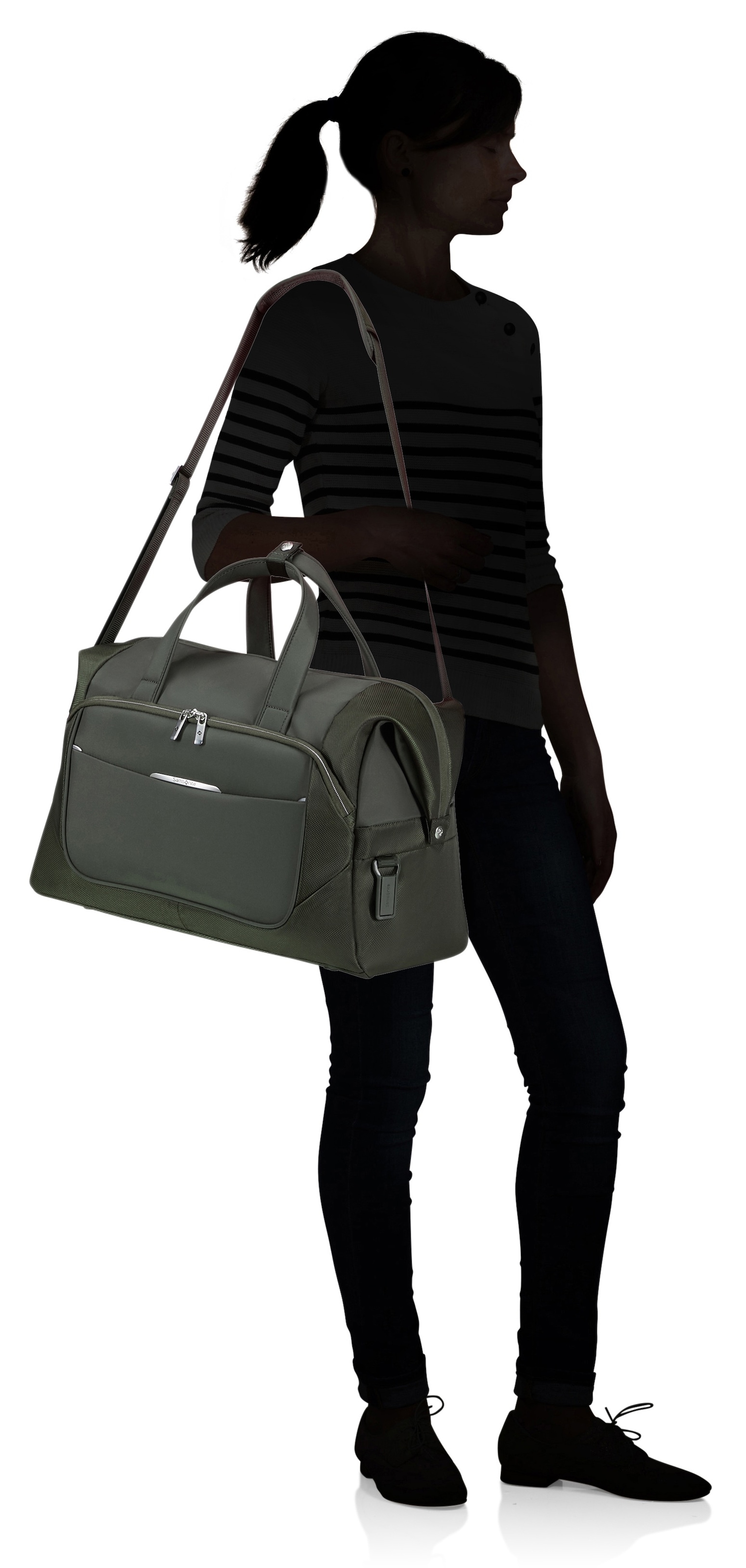Samsonite Reisetasche »RE-LITE«, (Set, 2 tlg., mit Packwürfel), Duffle Weekender Overnighter mit Packwürfel