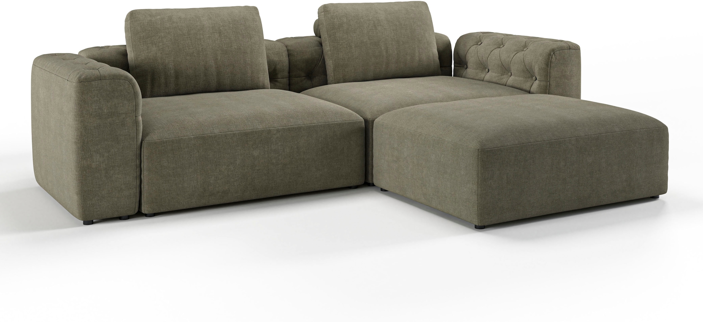 RAUM.ID Ecksofa »Cushid L-Form«, Modulset, bestehend aus 3 Teilen