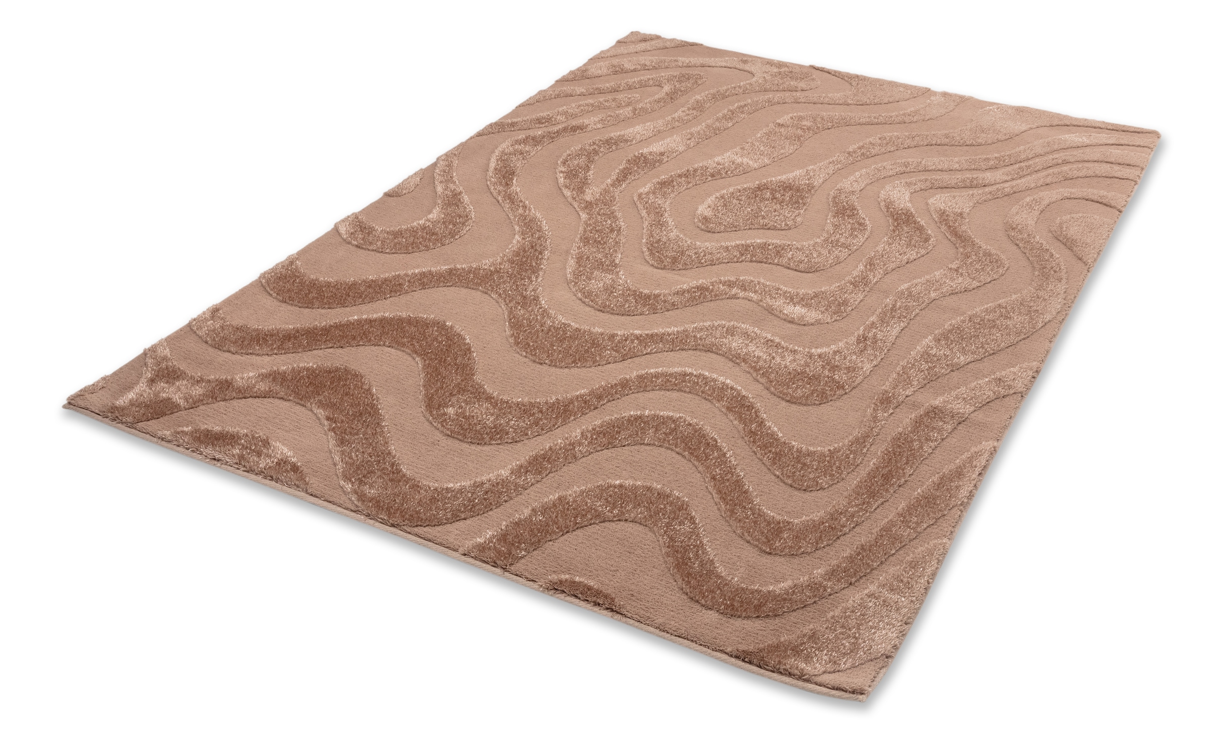 SCHÖNER WOHNEN-Kollektion Teppich "Blaze 251" rechteckig 28 mm Höhe Indoor, pflegeleicht, verschiedene Formen, Hoch Tief Struktur