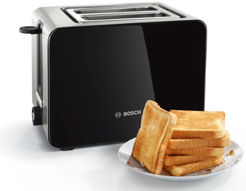 BOSCH Toaster »TAT7203«, 2 kurze Schlitze, für 2 Scheiben, 1050 W, mit Flächenheizung