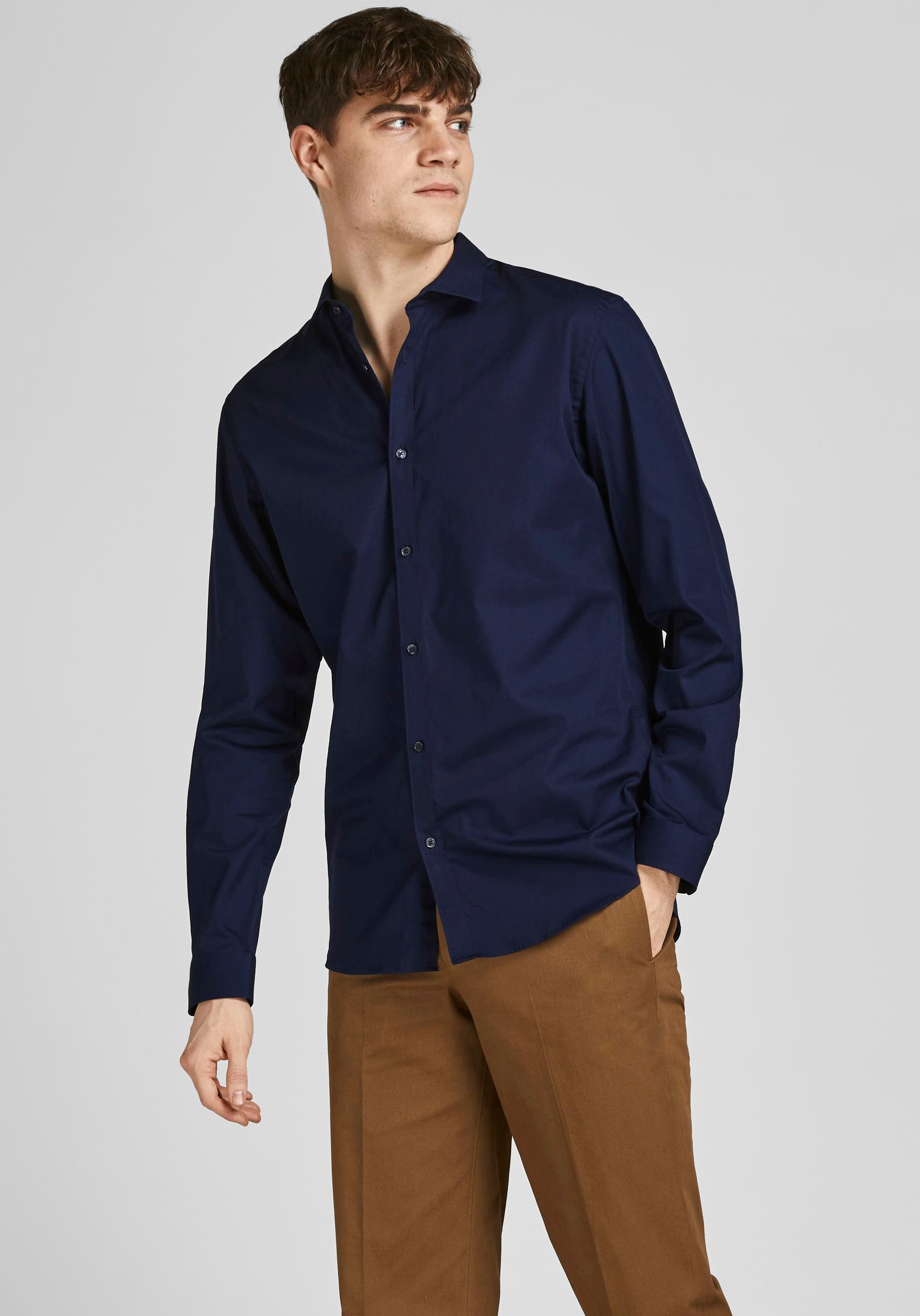 Jack & Jones Langarmhemd "CARDIFF SHIRT"