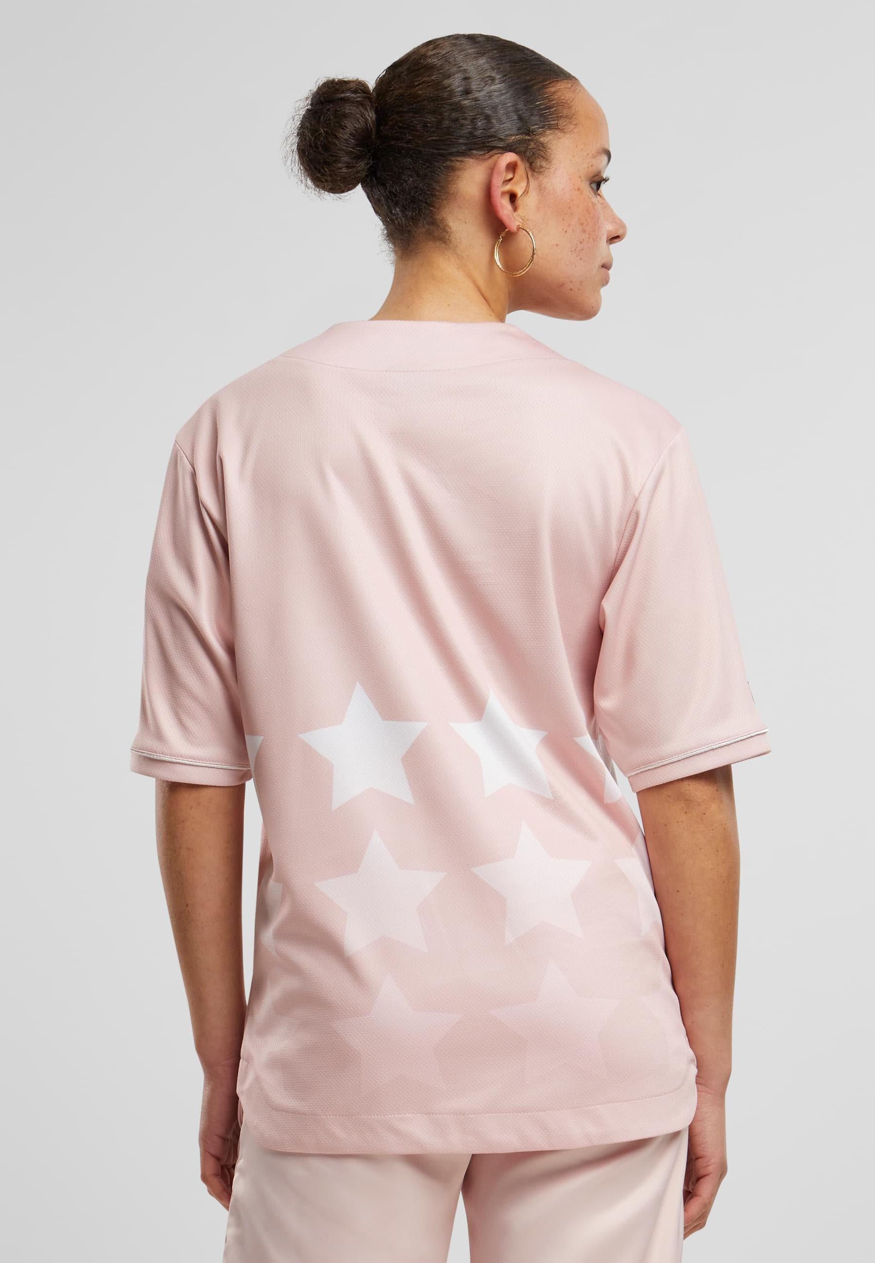 Fubu Karohemd »Fubu Damen FW221-006-1 Fubu Star Baseball Jersey Shirt«, (1 tlg.)