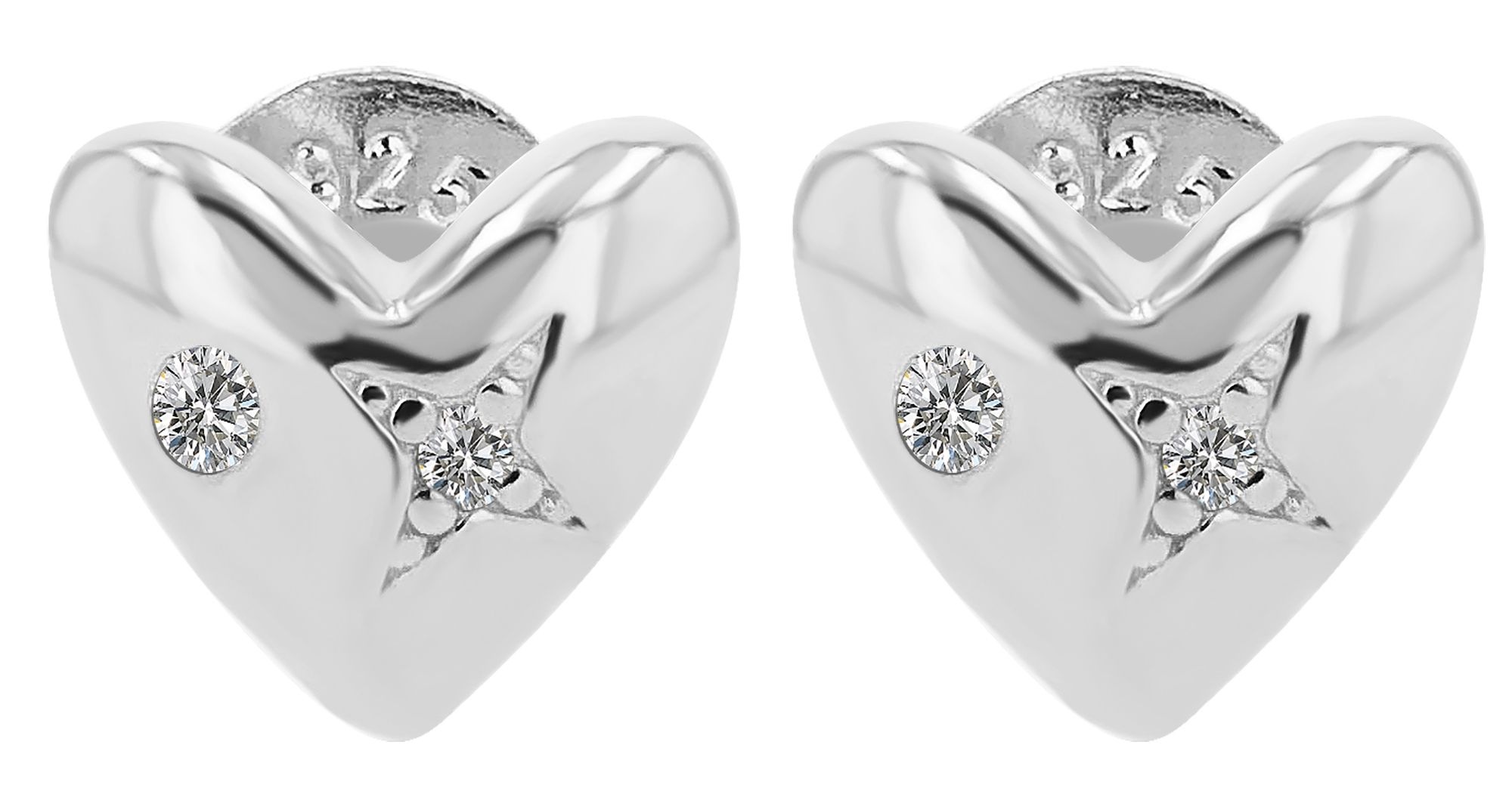Adelia´s Paar Ohrhänger "Ohrringe – Ohrstecker aus 925 Silber mit Zirkonia" Ein stilvolles Geschenk für besondere Momente