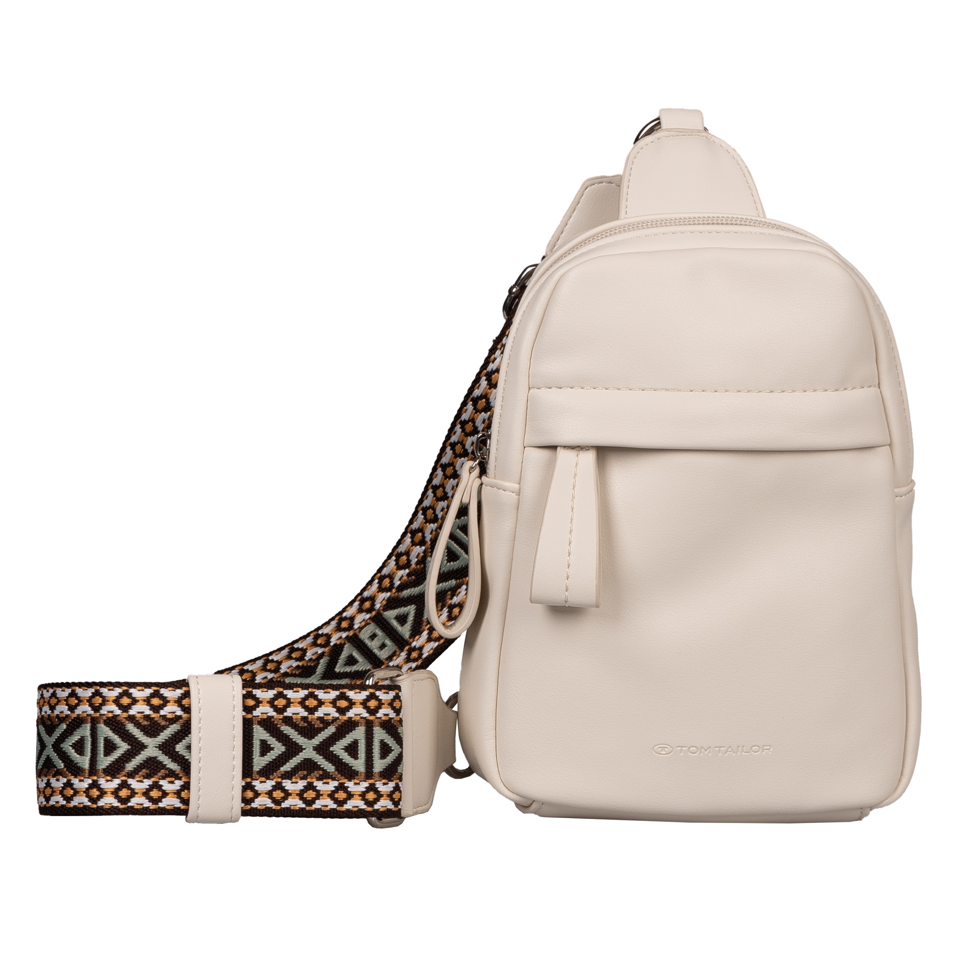 Tom Tailor Cityrucksack "Palina" Aus Weichem Lederimitat Mit Effektvollem Schulterriemen