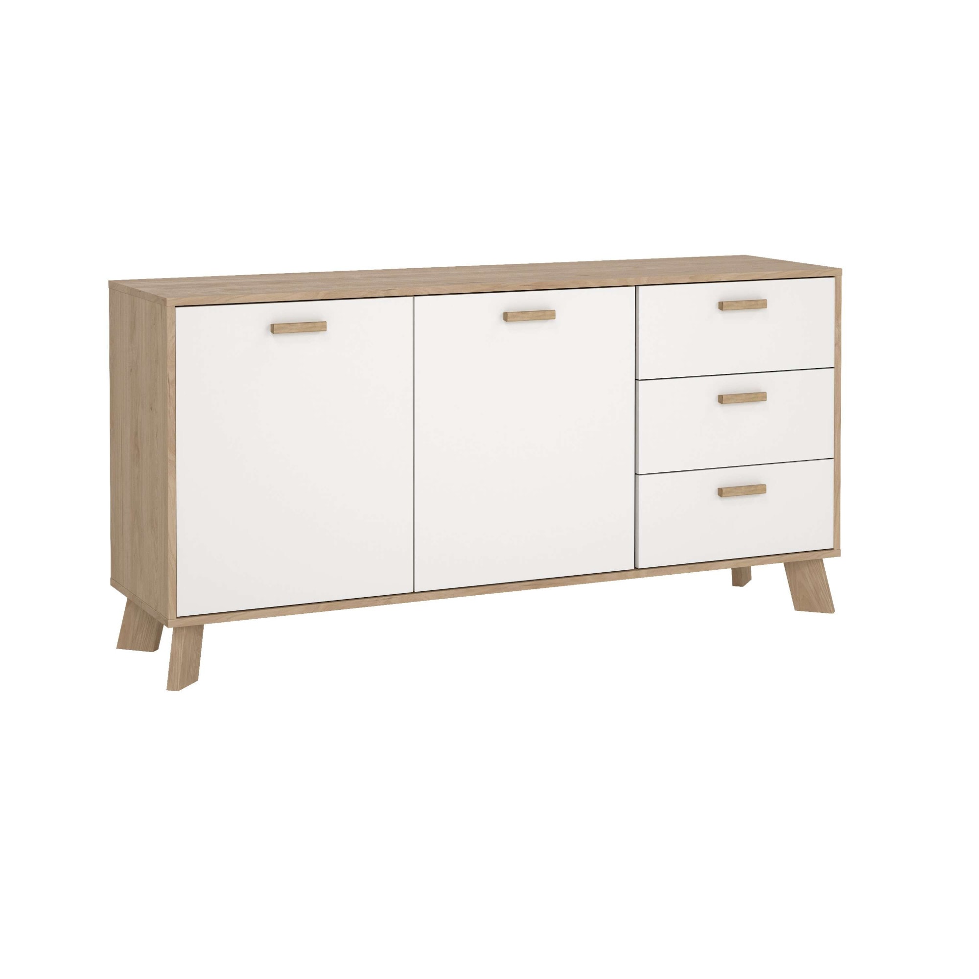 Home affaire Sideboard "Ikast, Stauraum, Schubladenschrank, Aufbewahrung" 2 Türen und 3 Schubladen, Breite 147 cm, Höhe 73 cm