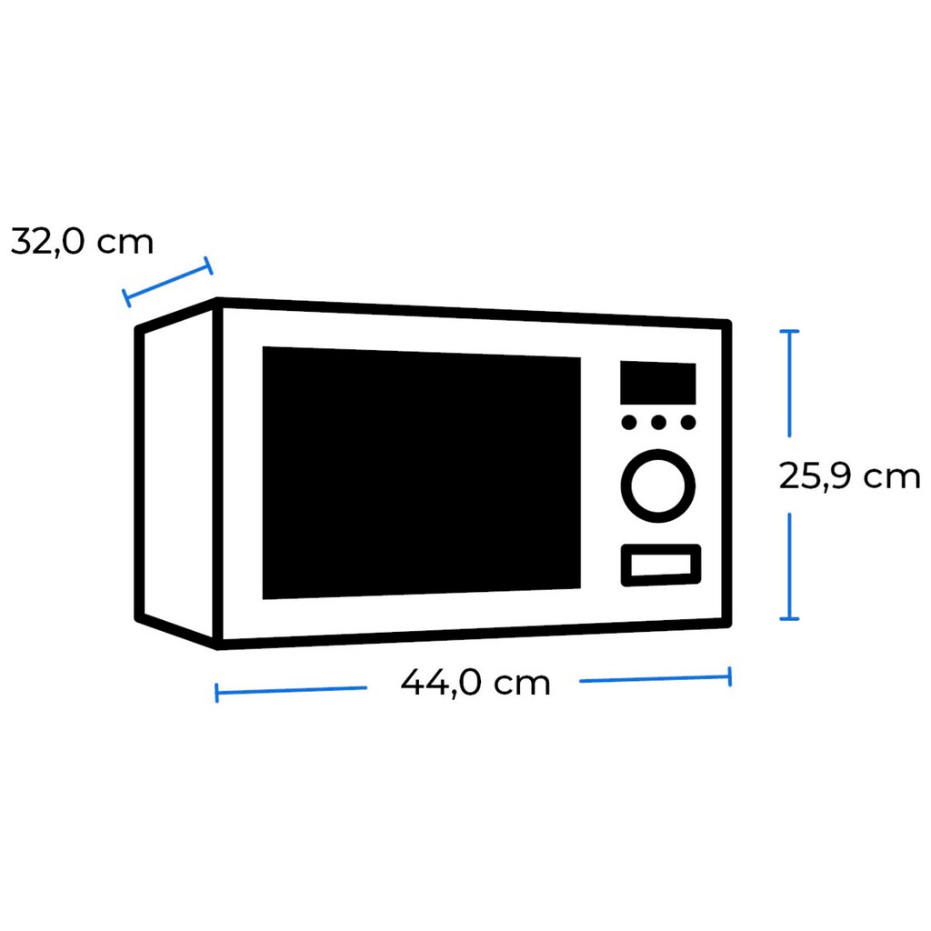 exquisit Mikrowelle »WP 700 J17-3 sw«, Mikrowelle, 700 W