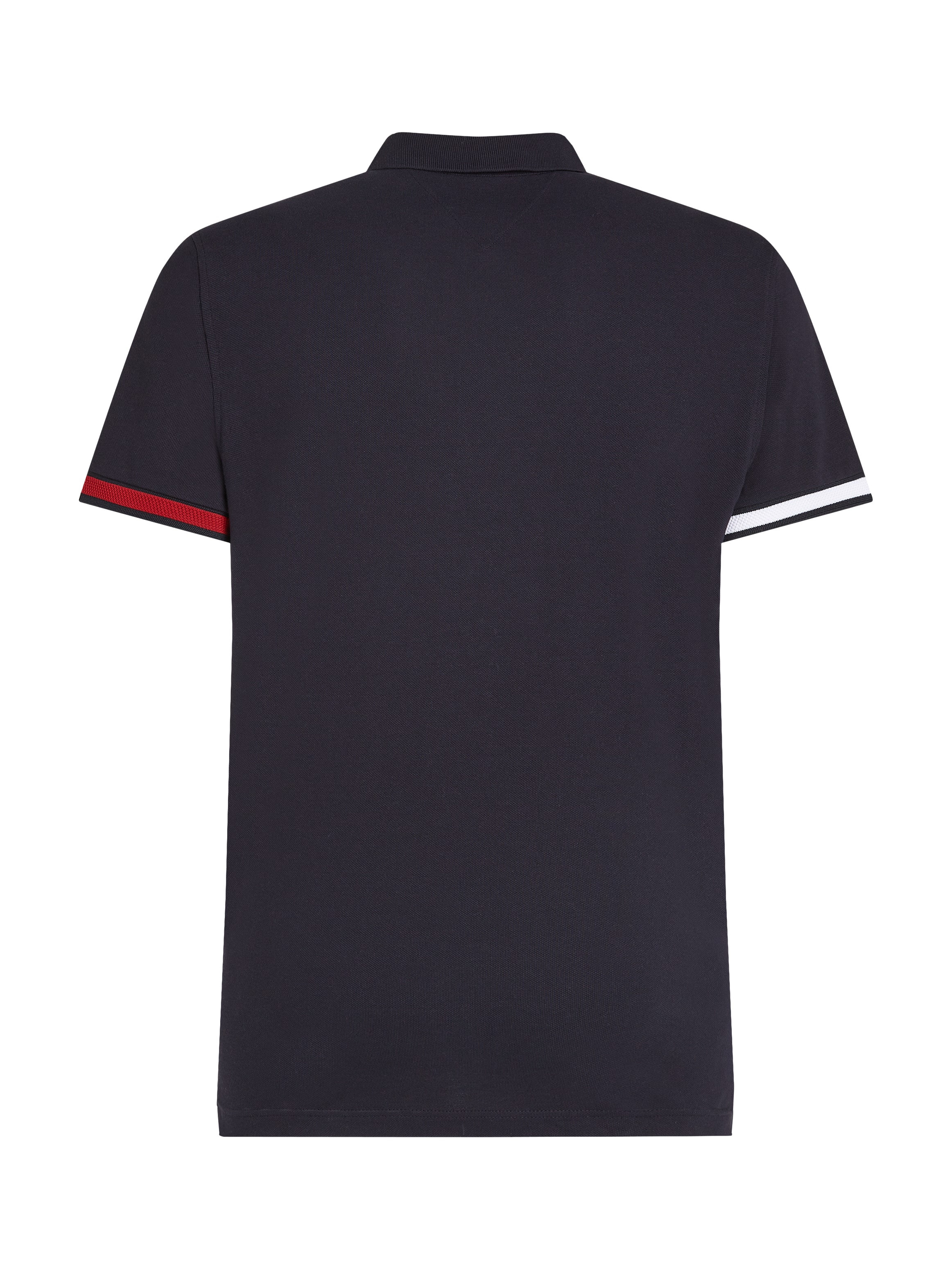 Tommy Hilfiger Poloshirt »FLAG CUFF SLIM POLO«, mit Kontrast-Details