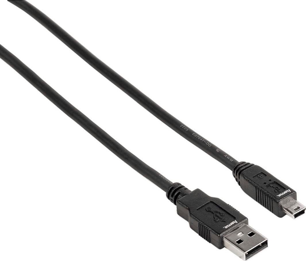 USB-Kabel »USB 2.0 Anschlusskabel, A-Stecker - mini-B-Stecker B5 Pin, 1,8 m«, USB 2.0...