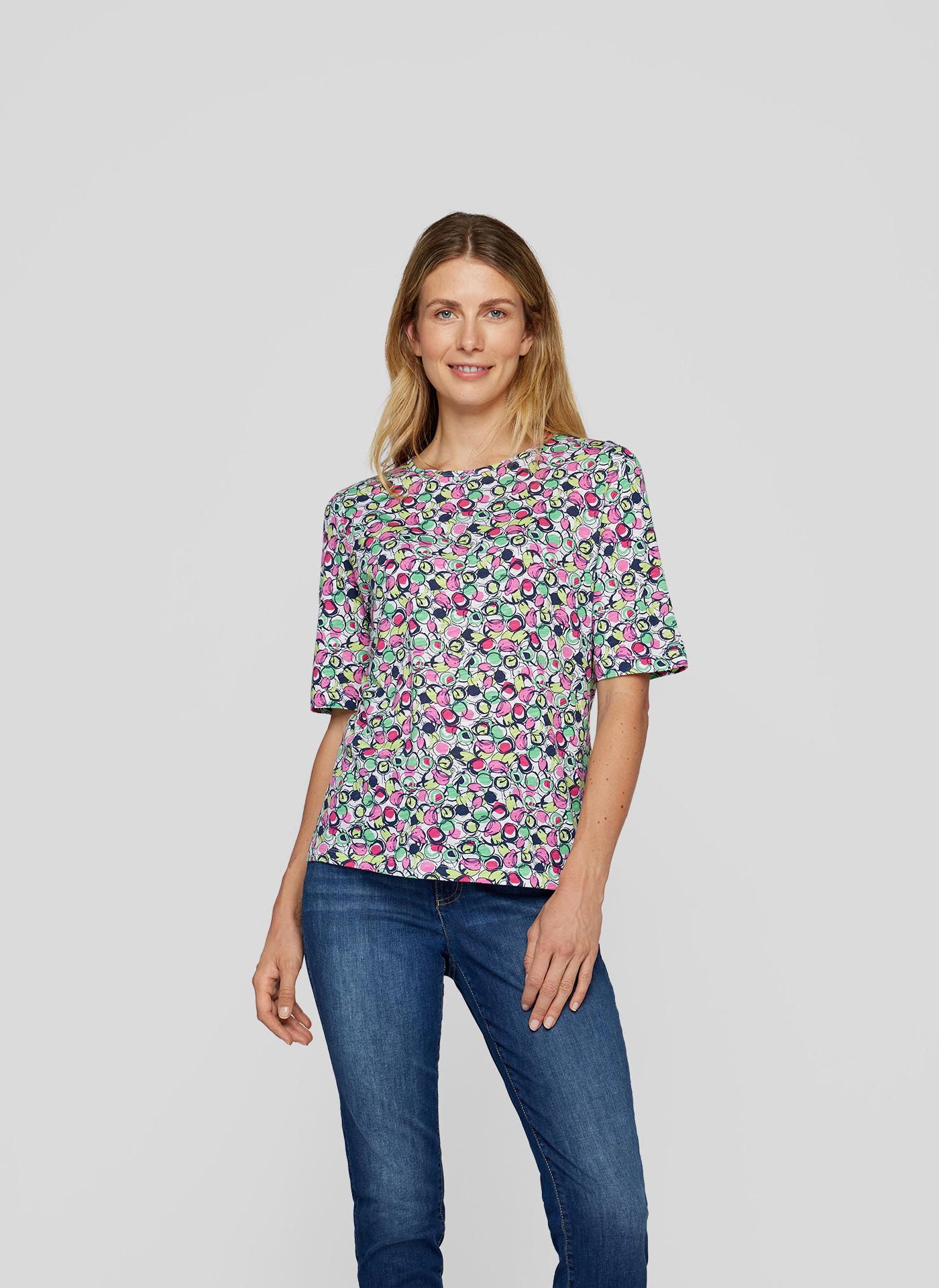 Rabe Print-Shirt "RABE T-Shirt mit abstraktem Muster"