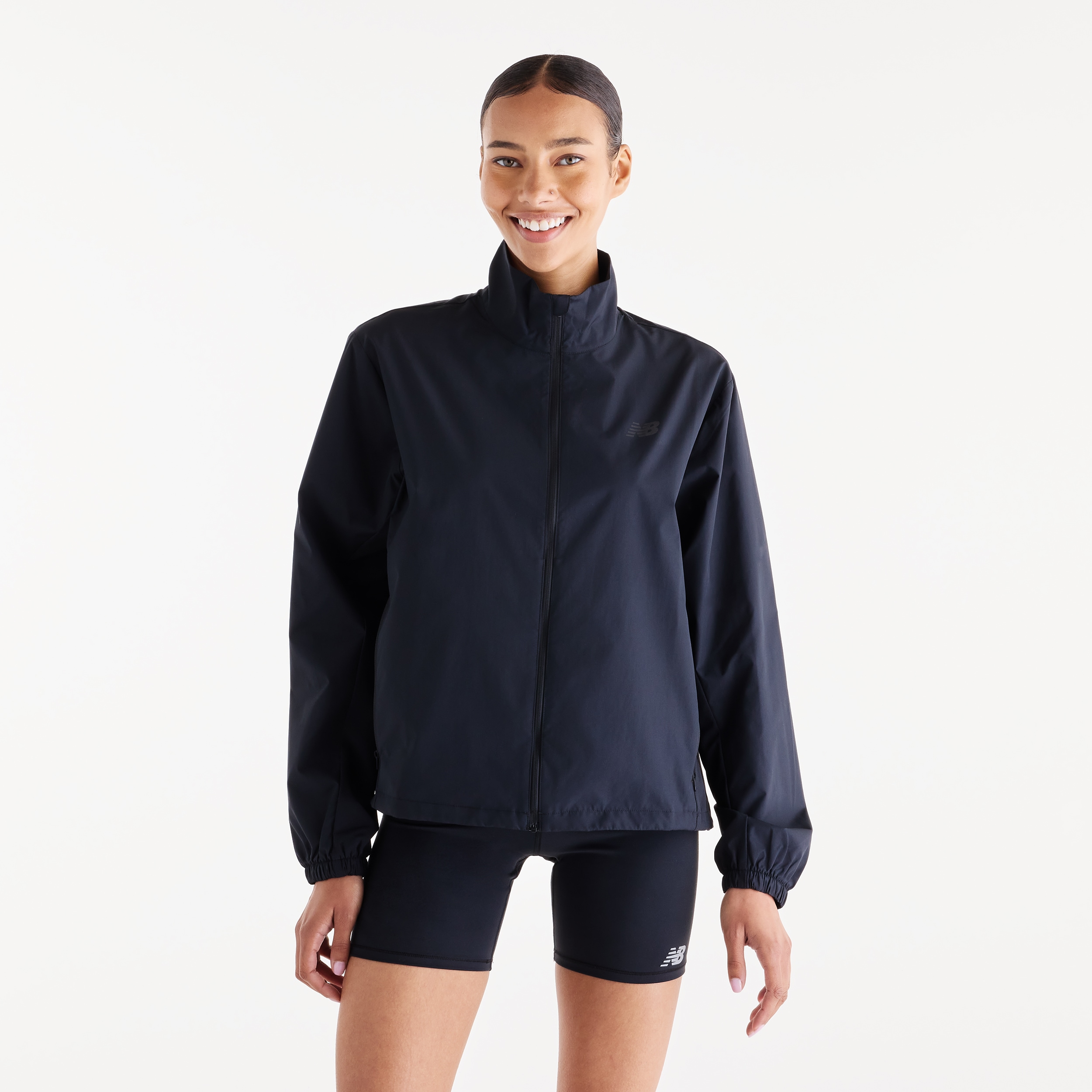 New Balance Laufjacke "FAST DAYS GRAPHIC JACKET" sportlicher Stil, aus Polyester, US-Größe L
