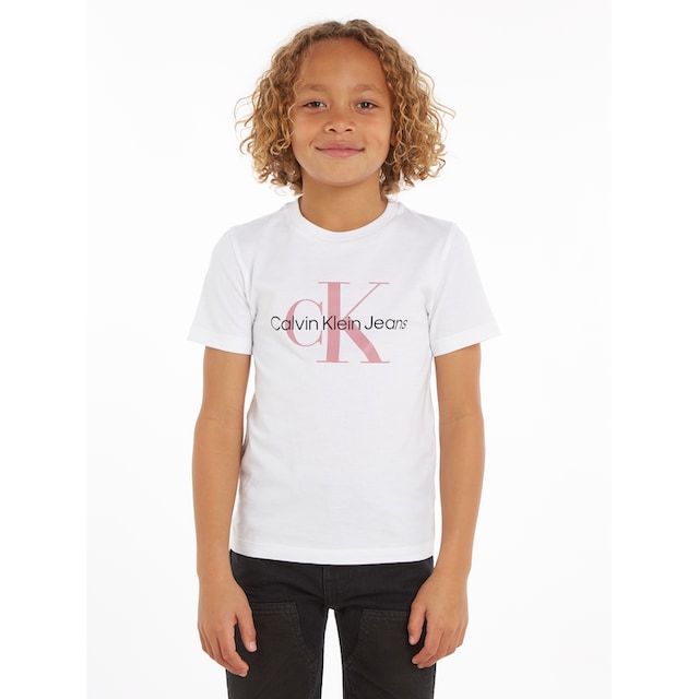 Black Friday Calvin Klein Jeans T-Shirt »CK MONOGRAM SS T-SHIRT« | BAUR | Rundhalsshirts