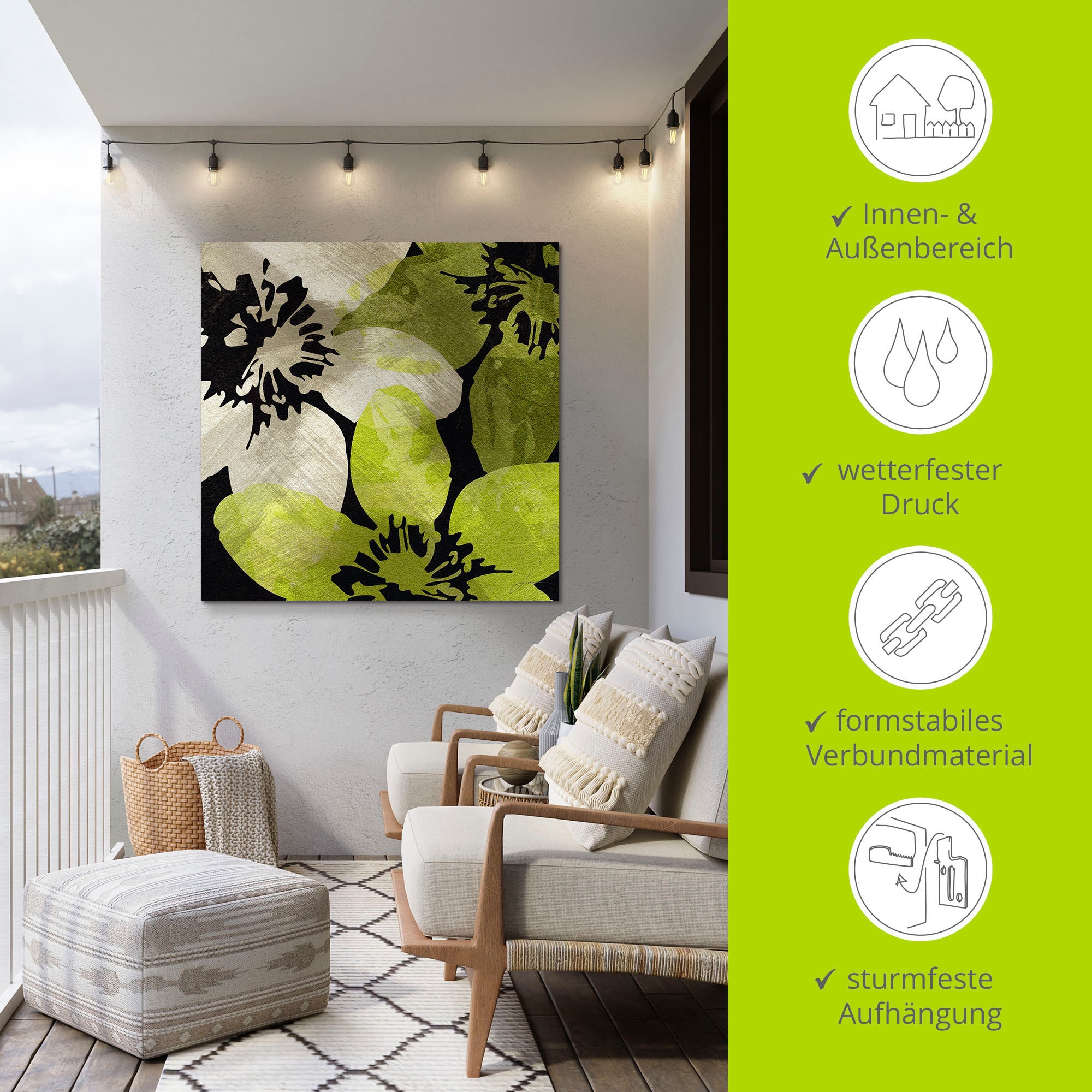 Artland Wandbild »Blüten V«, Blumen, (1 St.), als Alubild, Outdoorbild, Leinwandbild, Poster in verschied. Größen