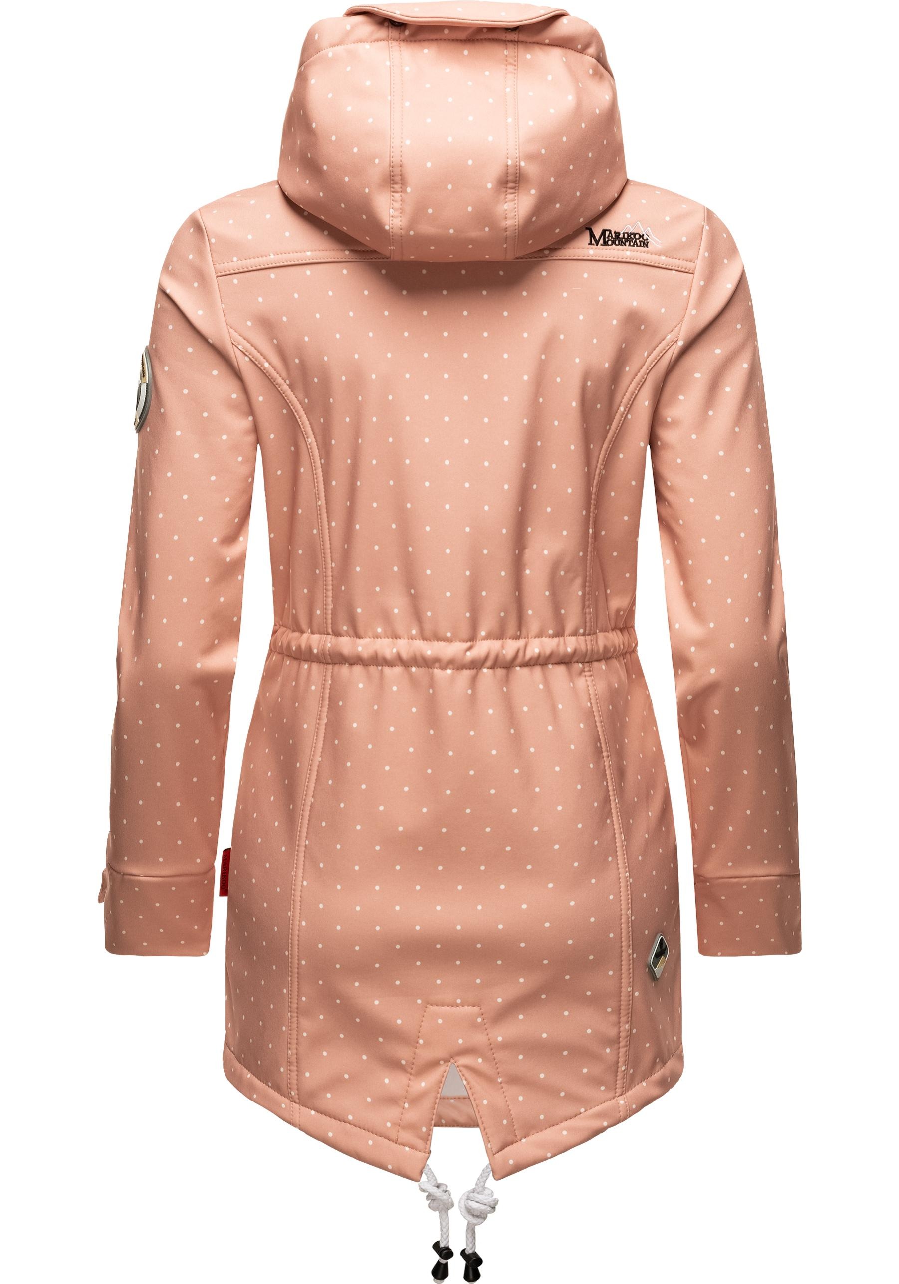 Marikoo Funktionsmantel »Zimtzicke«, Wasserdichter Softshell Parka mit Kapuze