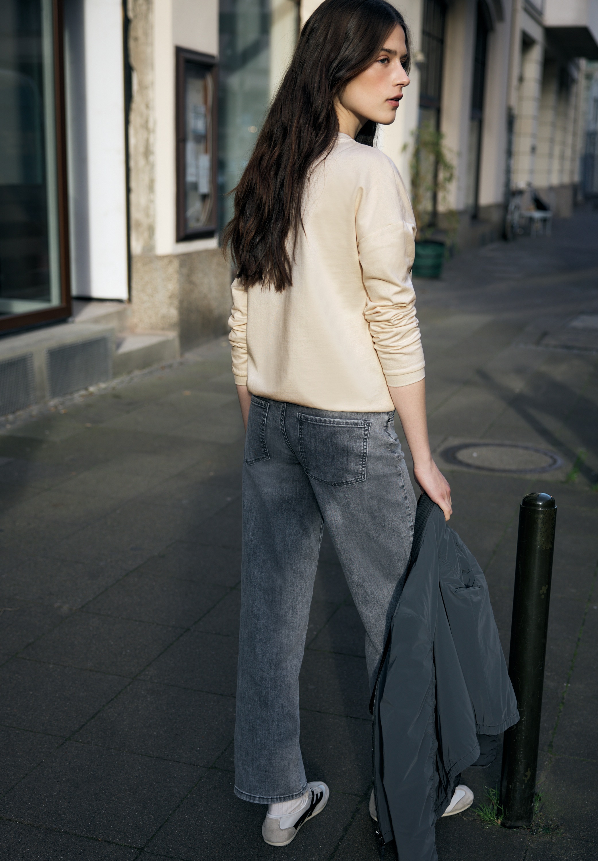 STREET ONE STUDIO Langarmshirt mit Wording günstig online kaufen