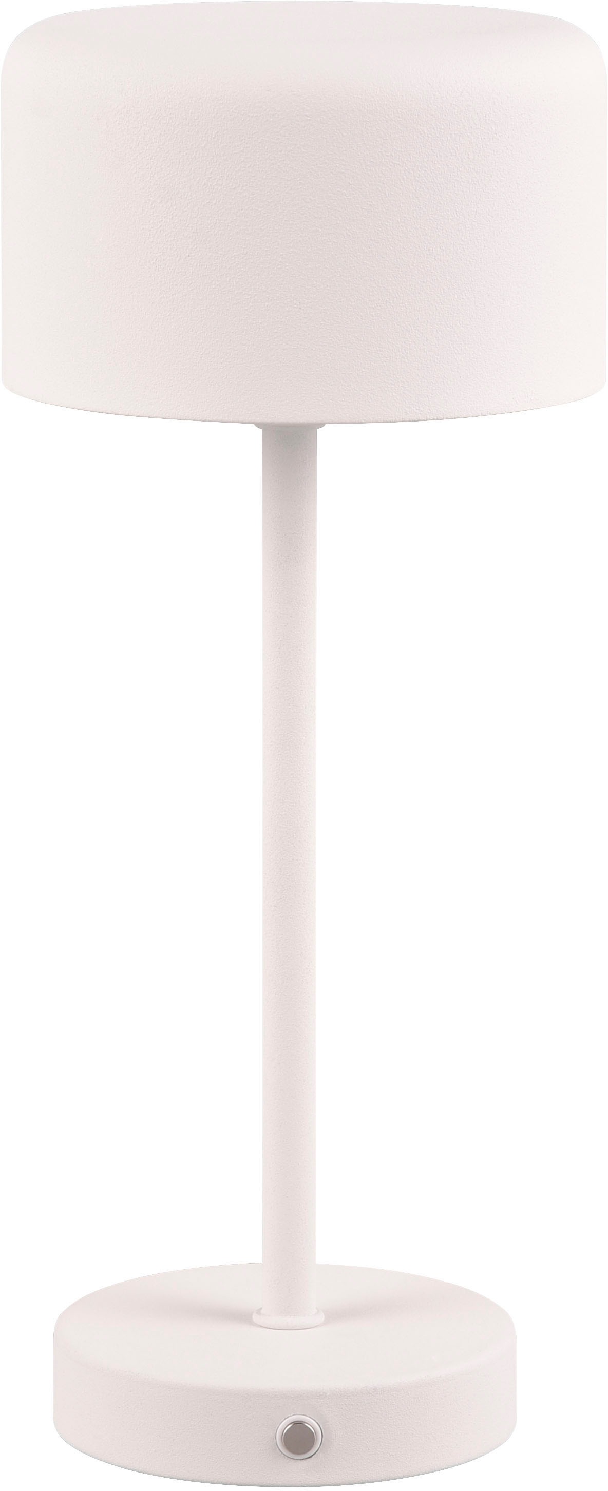 MY HOME LED Tischleuchte "Kadira", weiß (weiß matt), 1, Ø 12,6cm H: 30cm, 1 Stk., Leuchten, Akku Tischlampe mit USB-C Anschluss, Touchdimmer 4 Stufen, Höhe 30cm, LED Tischleuchte 2
