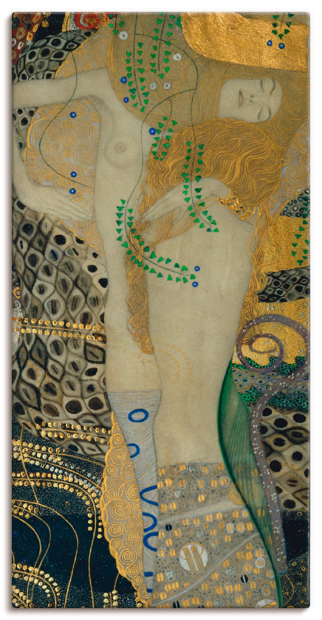 I«, Poster oder Leinwandbild, in bestellen BAUR | (1 Wandbild versch. Artland Frau, St.), »Wasserschlangen als Größen Wandaufkleber