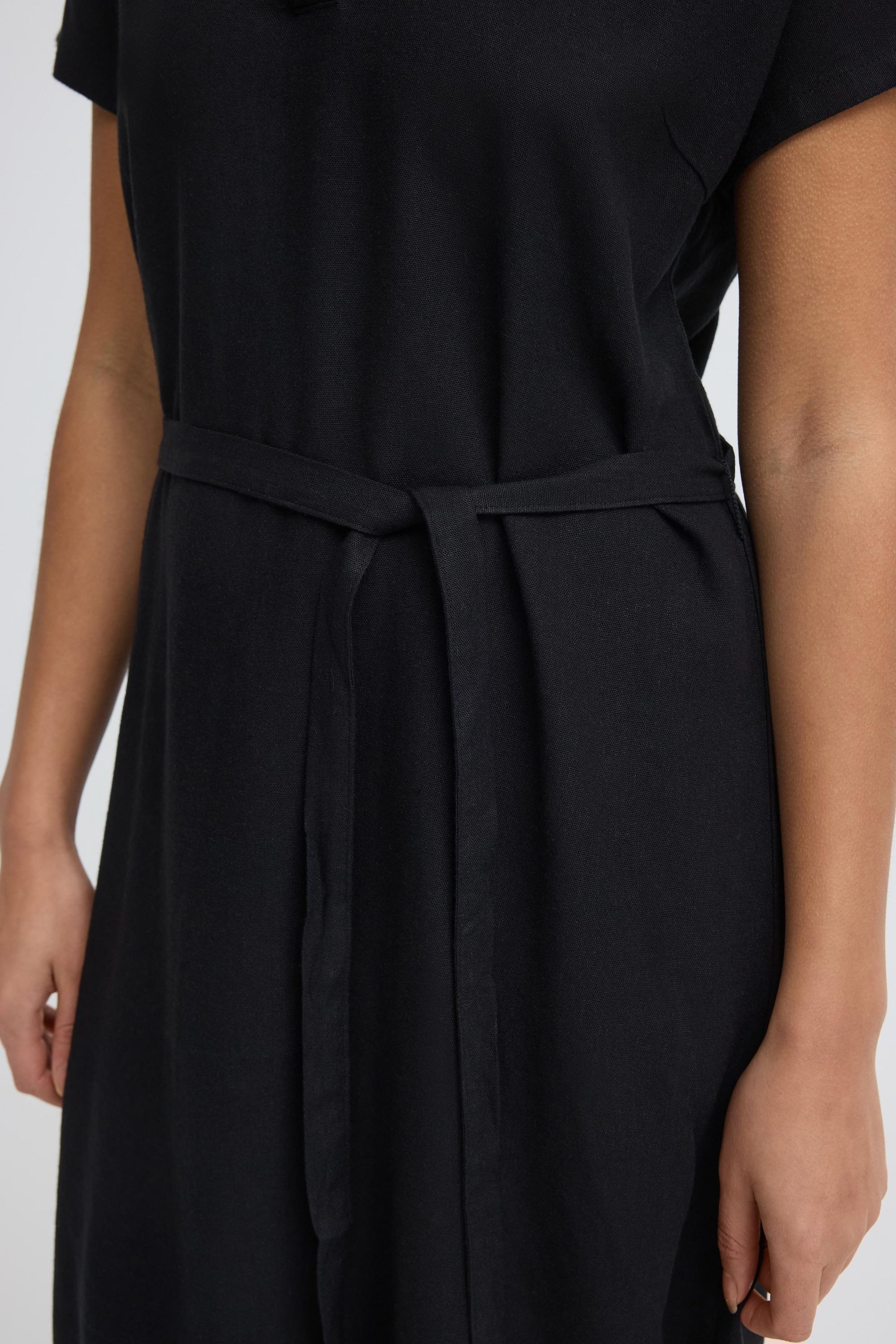 OXMO Minikleid »Minikleid OXNInna Linen Mix Vneck«