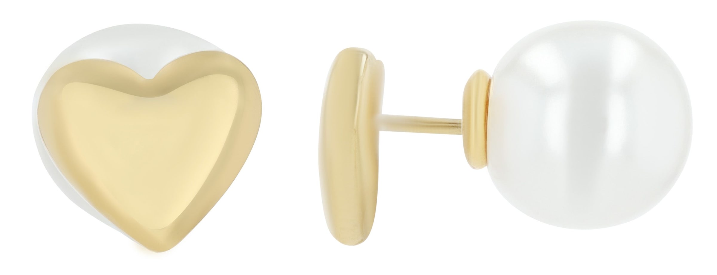 Adelia´s Paar Ohrhänger "Damen Ohrringe – Ohrstecker Herz aus Edelstahl mit günstig online kaufen