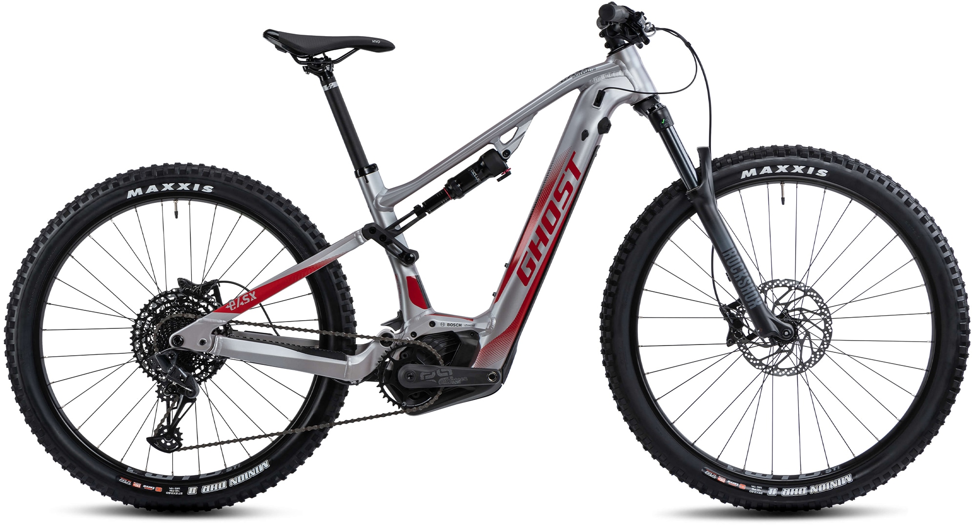 GHOST E-Bike "E-ASX 130 Universal AL", 43cm, 29 Zoll (73,66cm), grau, Elektrofahrräder, Pedelec, Elektrofahrrad für Damen u. Herren, MTB