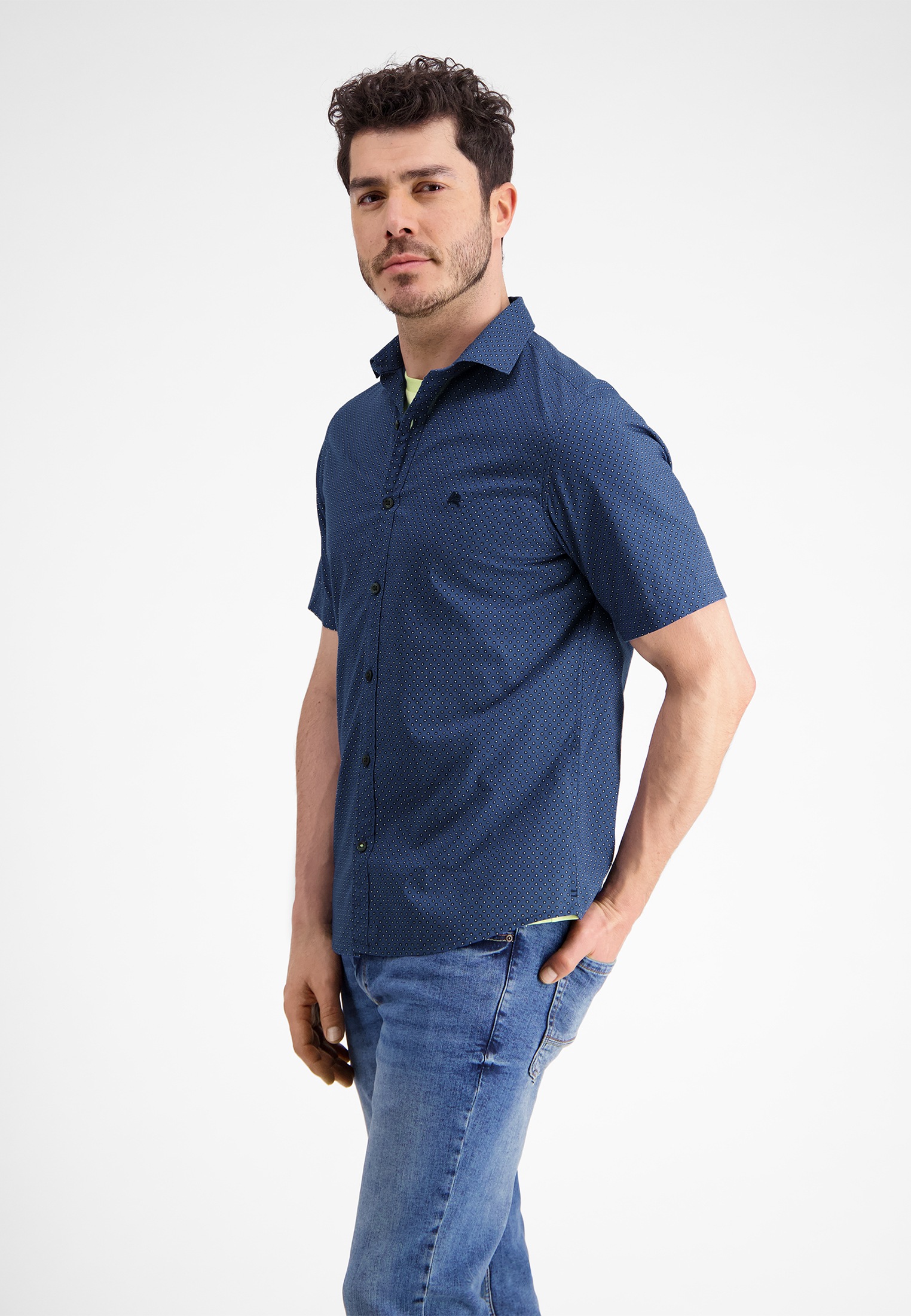 Thumbnail - LERROS Kurzarmhemd "Kurzarmhemd *Geometric AOP*"