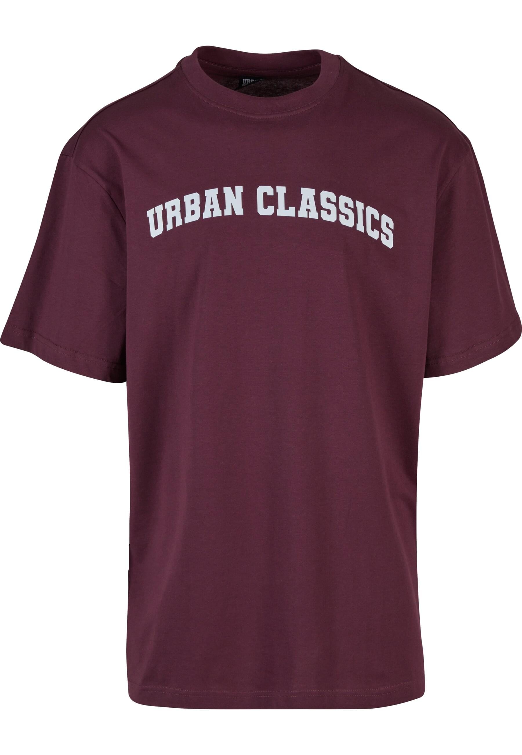 URBAN CLASSICS T-Shirt "Urban Classics UC College Logo Tall Tee" 1 Stk. günstig online kaufen