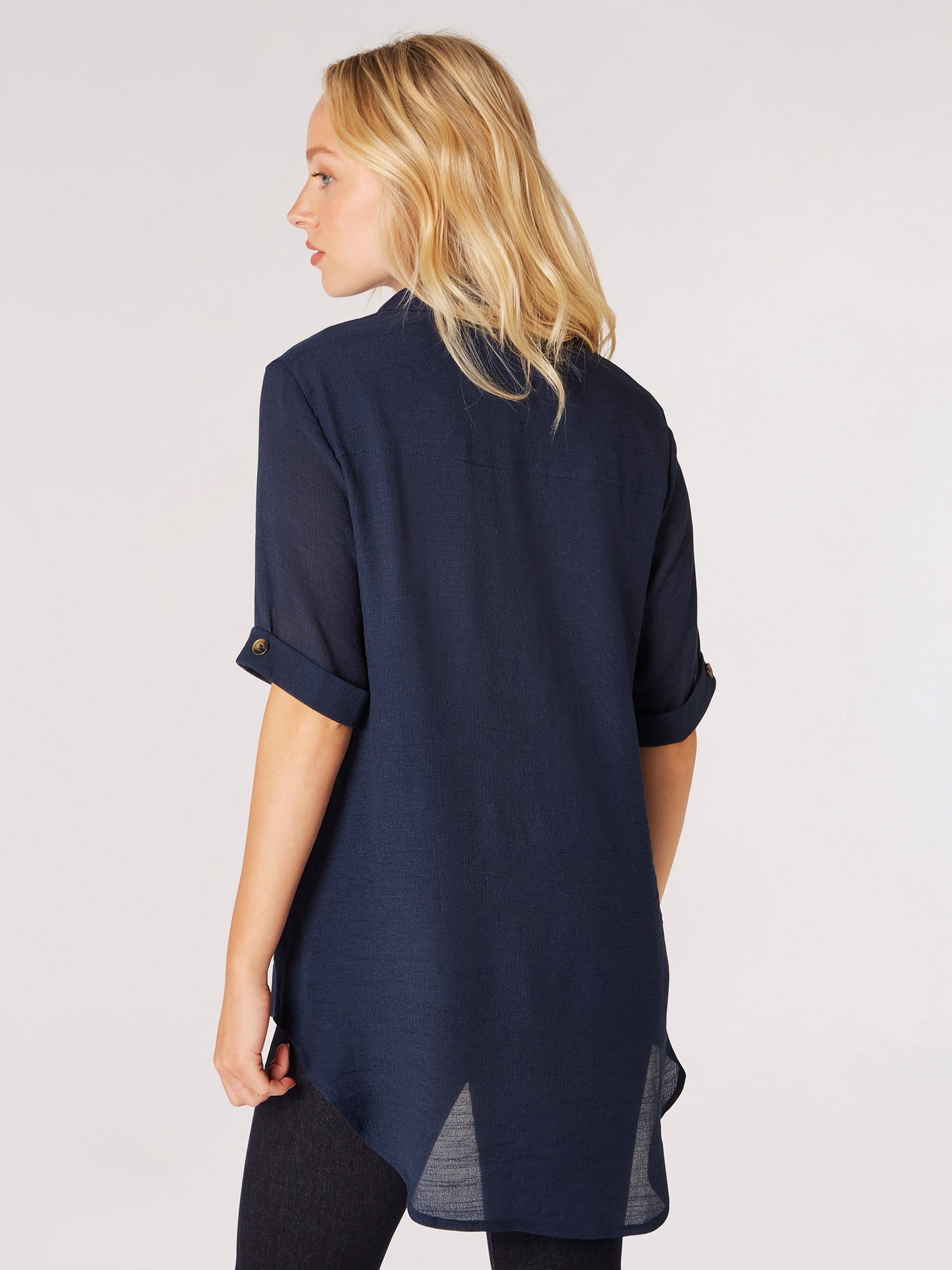 Apricot Kurzarmbluse »Bluse« mit Zierknöpfen