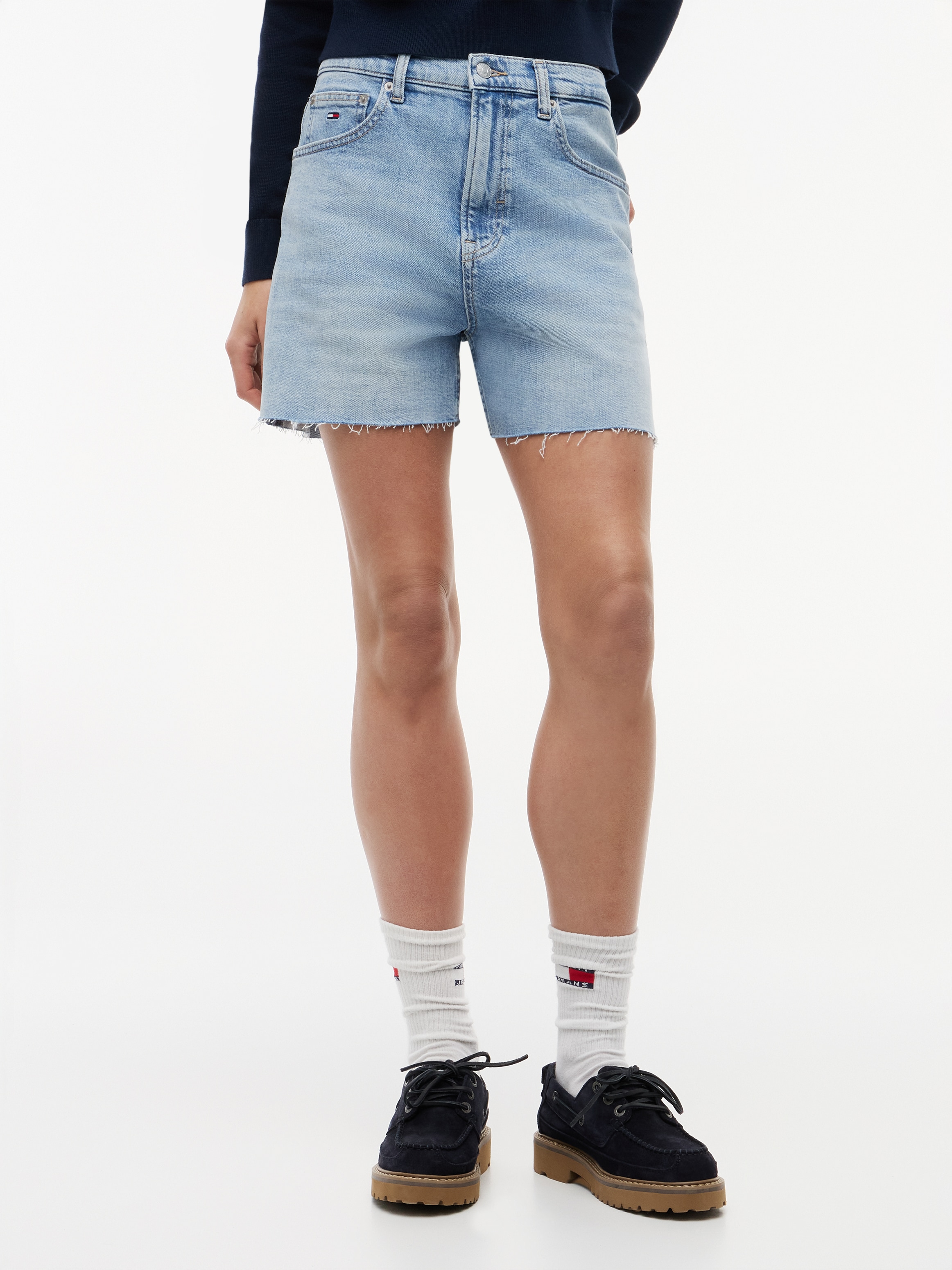 Tommy Jeans Jeansshorts "MOM SHORT CJ8117" Baumwollmischung, Stretch, Mom Fit, high waist