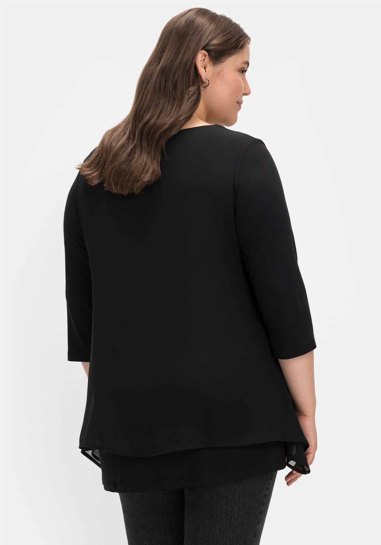 Sheego 3/4-Arm-Shirt »3/4-Arm-Shirt«, (1 tlg.)