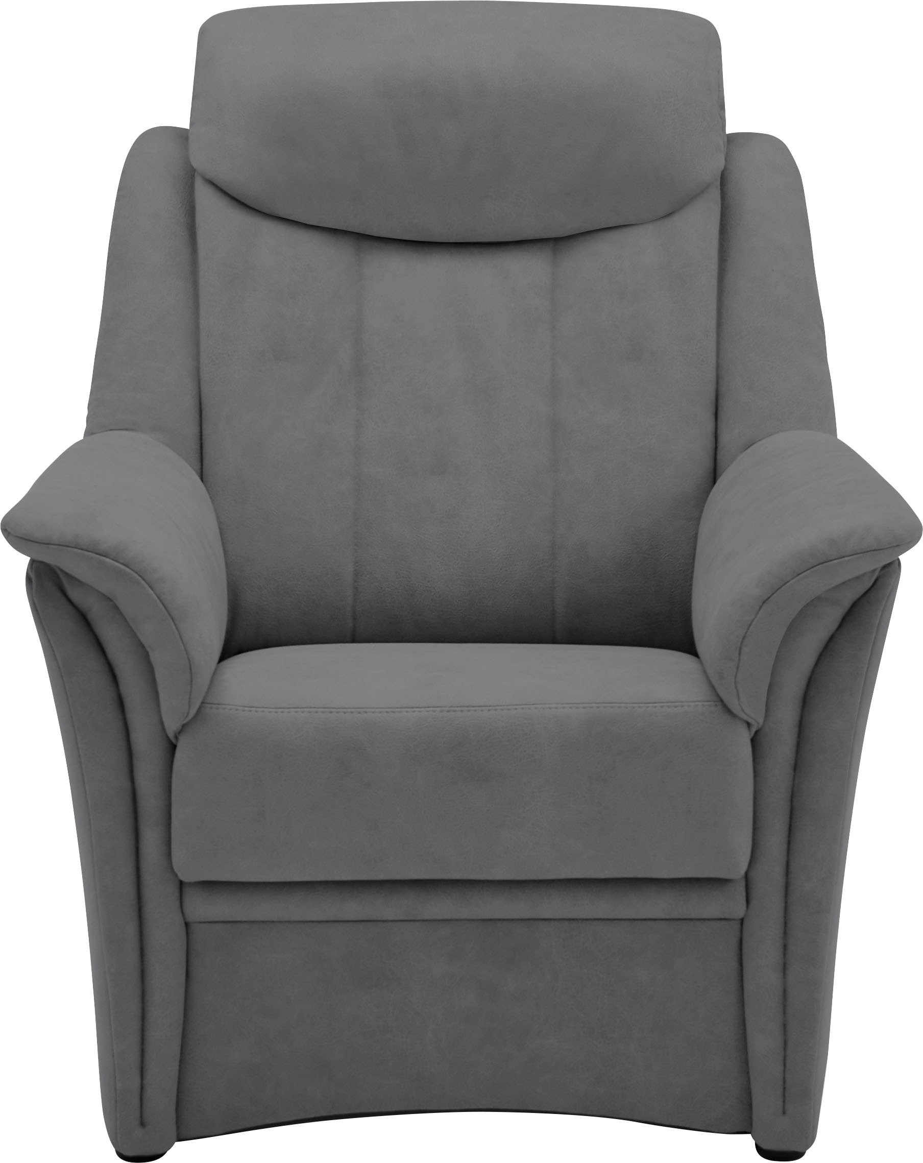 VILLA BECK Polstergarnitur »Lugano«, (Set, 3 tlg.), Kopfteilverstellung, in Sitzhöhe 49 cm, 3-Sitzer und 2x Sessel