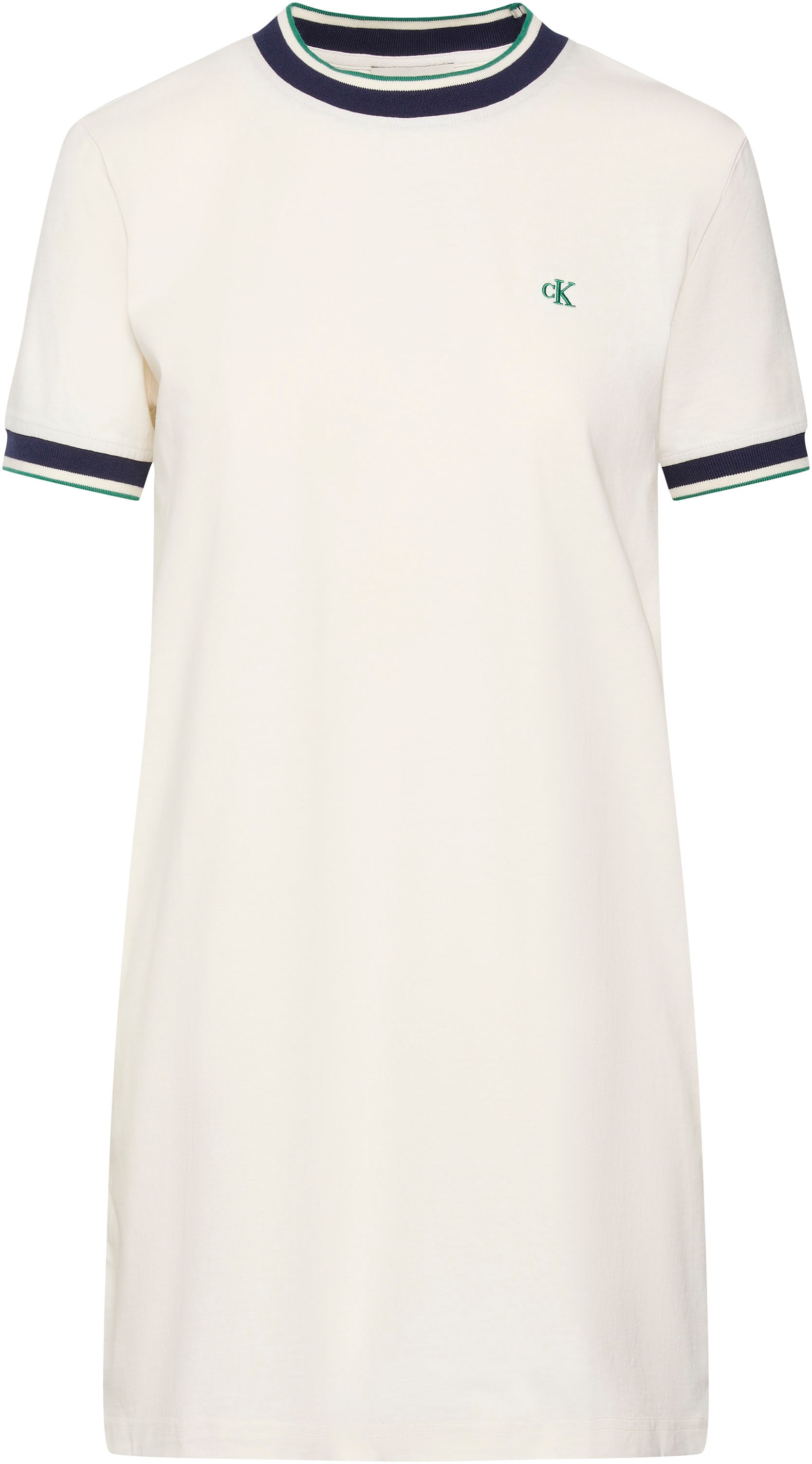 Calvin Klein Jeans Minikleid Ohne Tasche Regular fit mit Rundhalsausschnitt