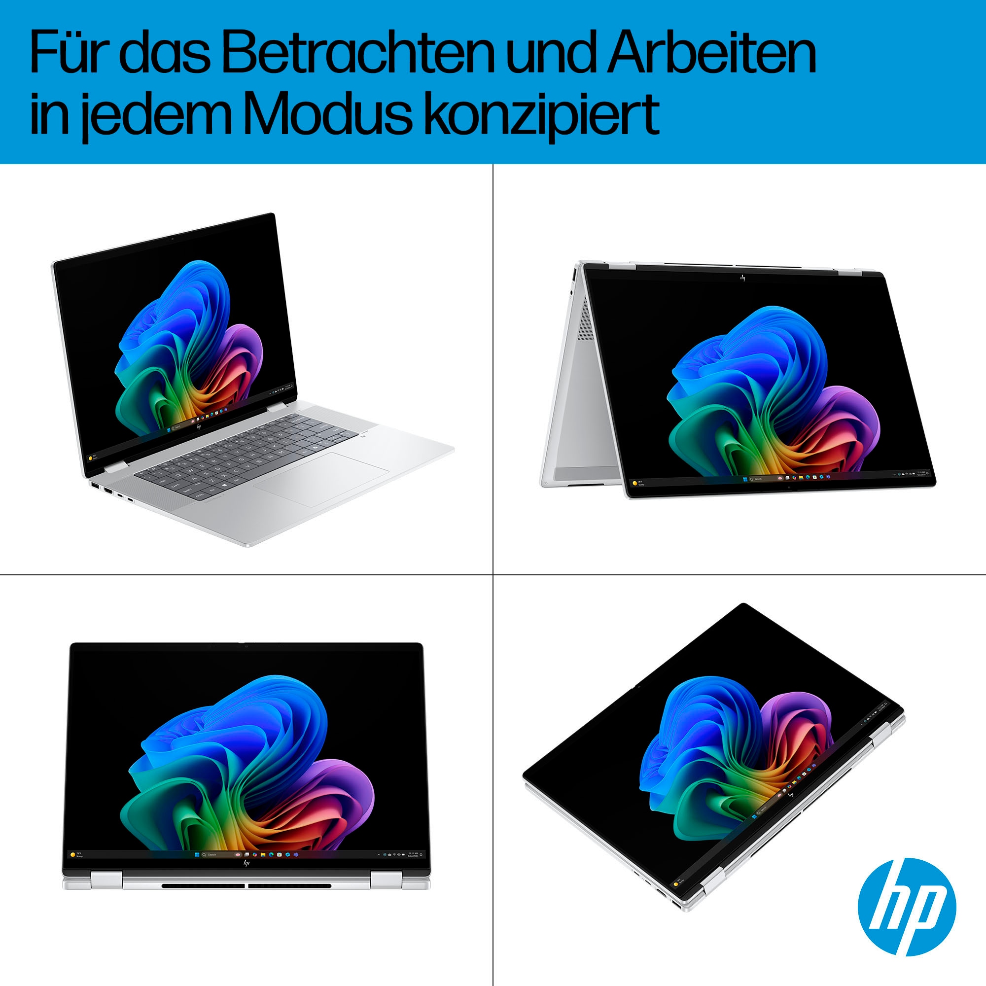 HP Convertible Notebook »OmniBook X Flip 16-ar0078ng«, 40,6 cm, / 16 Zoll, Intel, Core Ultra 7, 1000 GB SSD