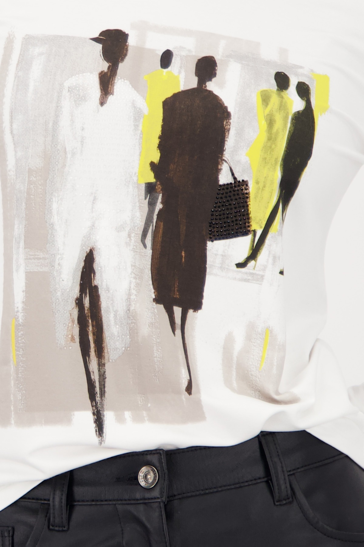 Monari Langarmshirt Regular fit mit Rundhalsausschnitt