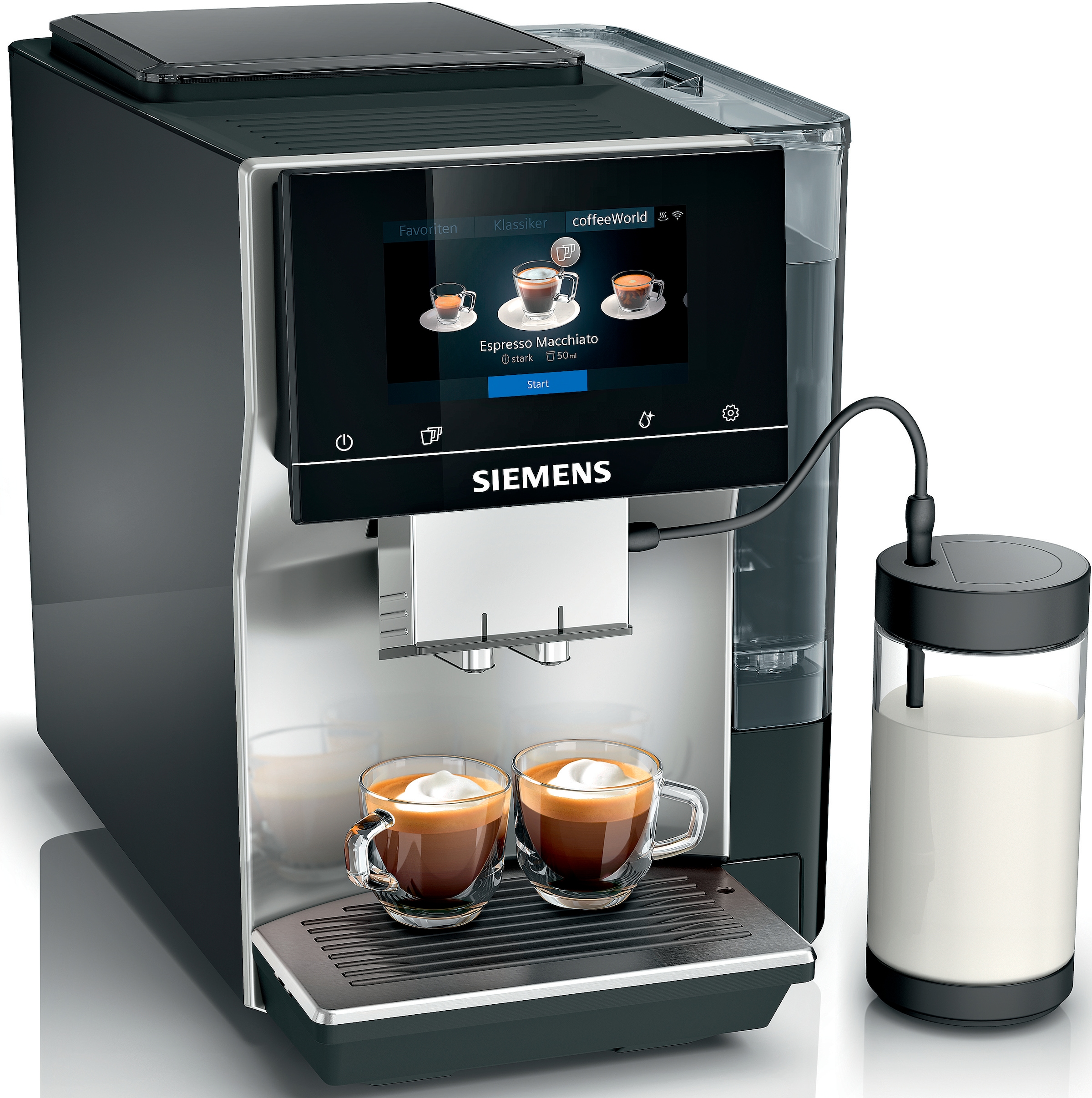 Kaffeevollautomat »EQ700 classic TP715D47, Cold Brew, intuitives 5" TFT-Display«, App,...