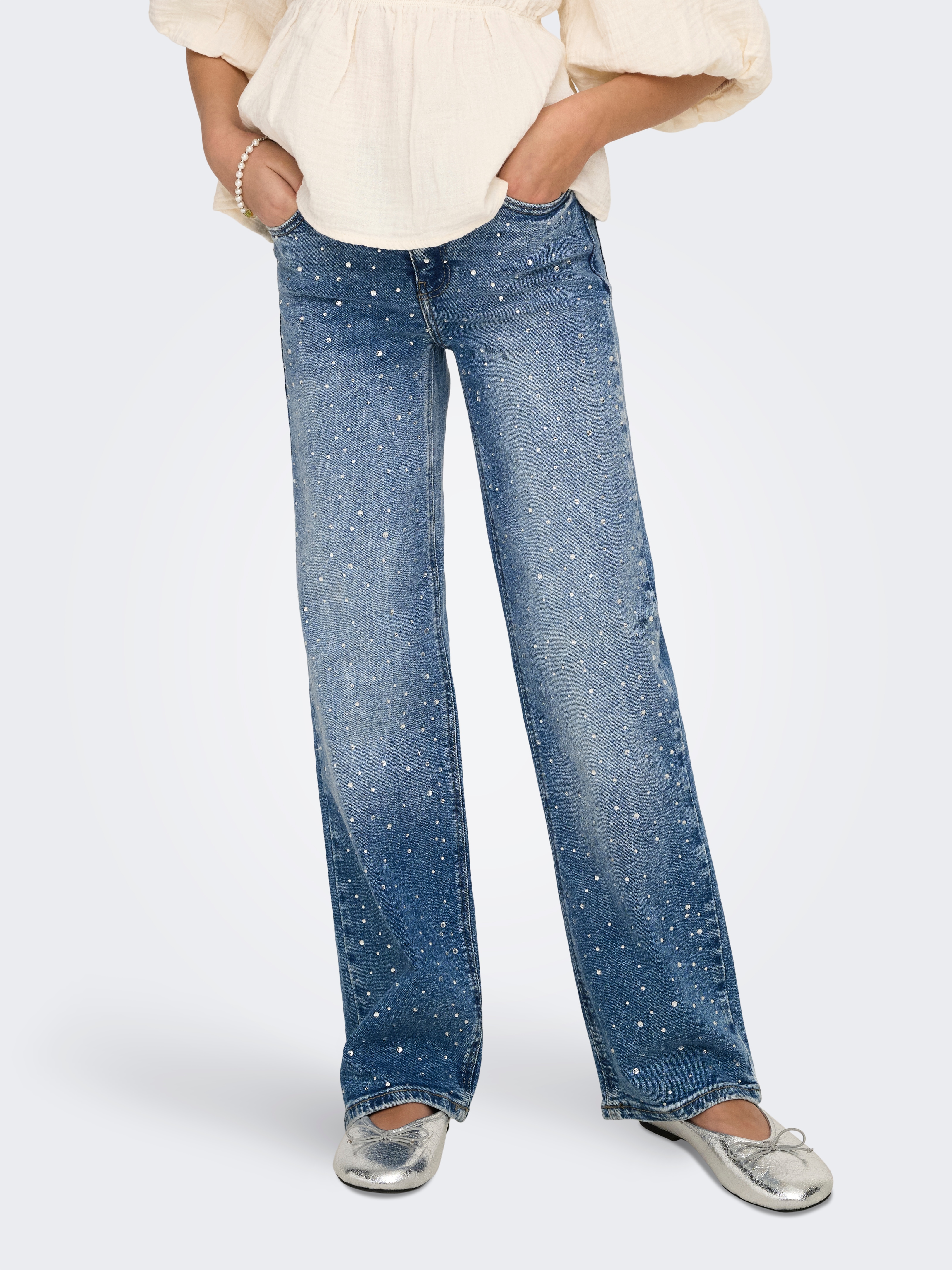 KIDS ONLY Relax-fit-Jeans "KOGJUICY RHS WIDE LEG DNM CRO557 NOOS"