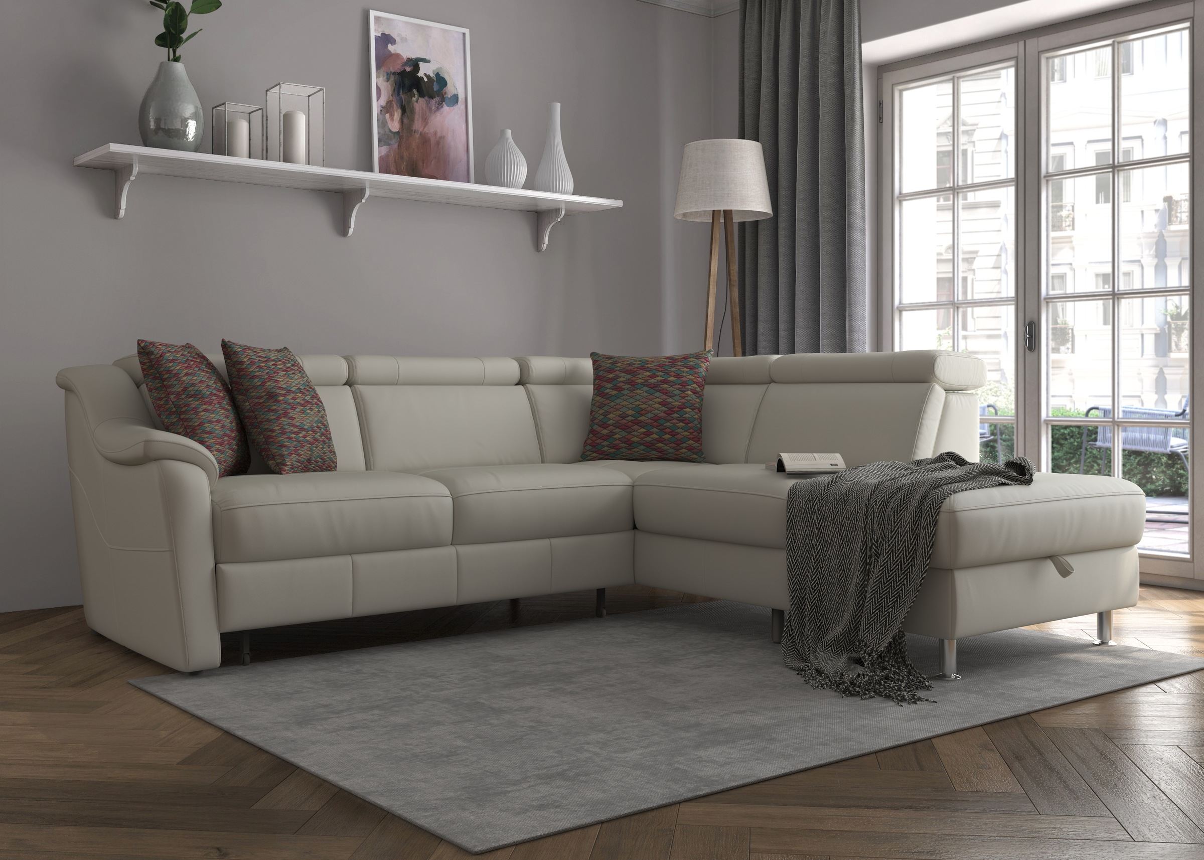 Thumbnail - sit&more Ecksofa "Freetown L-Form", inklusive Kopfteilverstellung und komfortablem Federkern