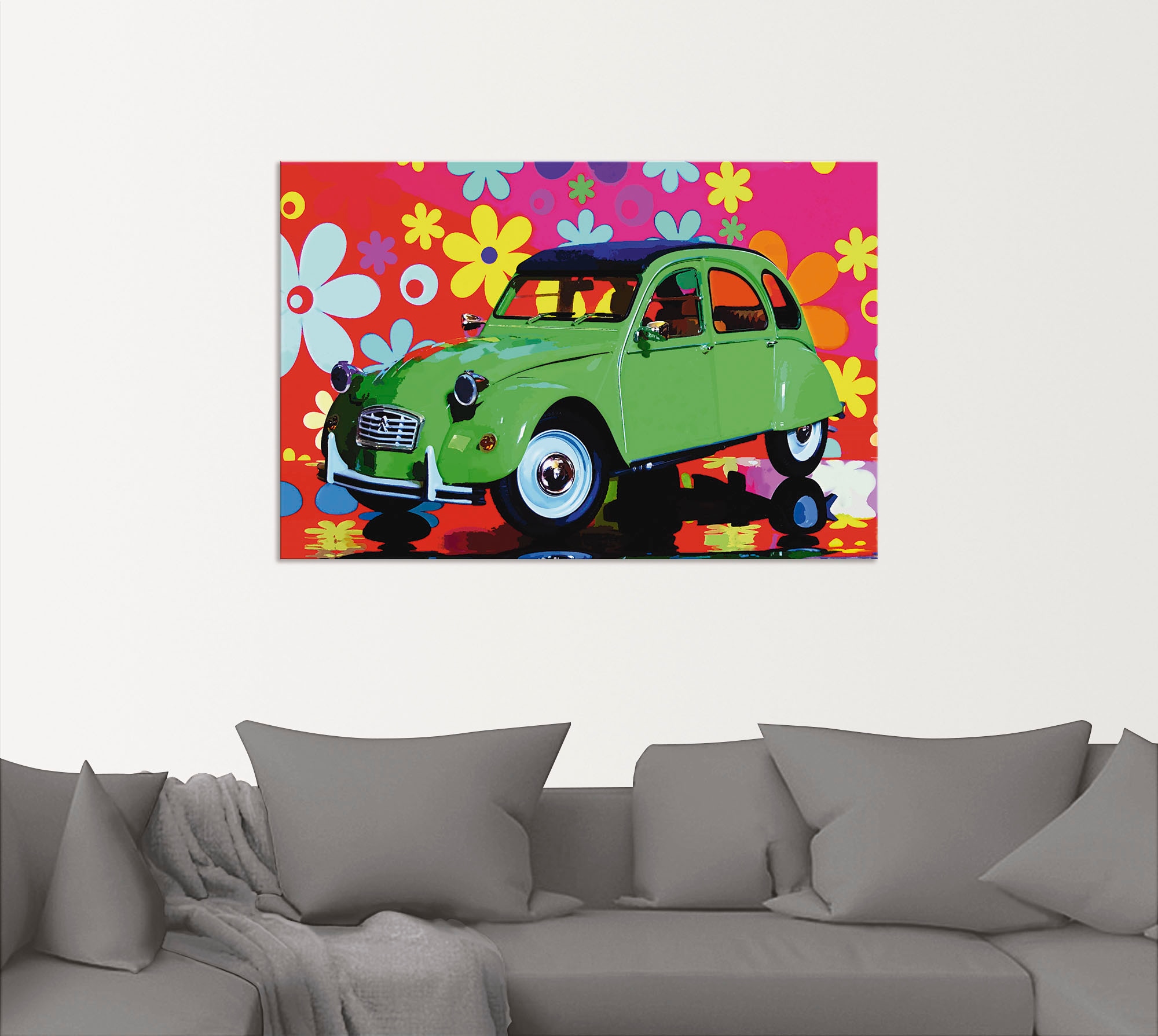 Artland Wandbild "CitroÃ"n 2CV grün", Auto, (1 St.), als Alubild, Outdoorbi günstig online kaufen