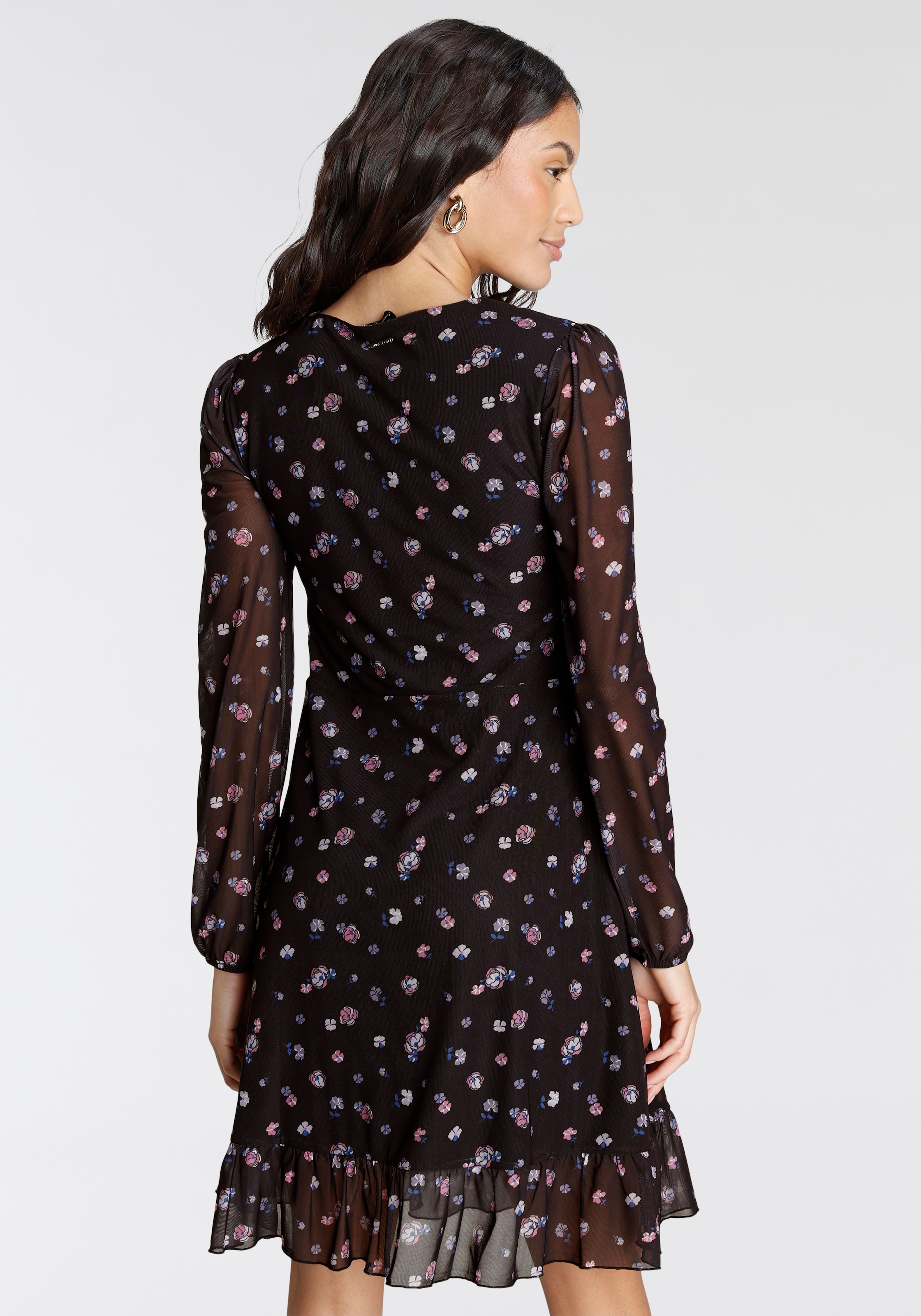 Laura Scott Meshkleid Print mit floralem