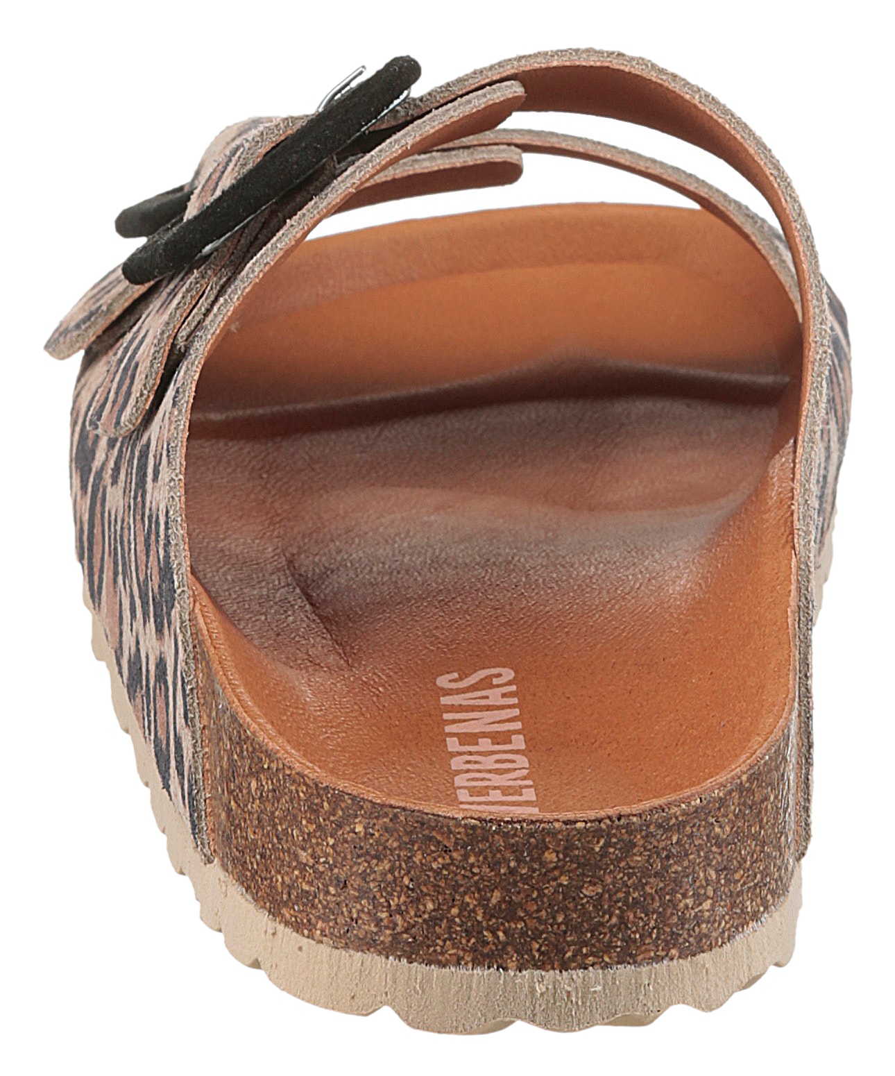 VERBENAS Pantolette »Randell Leopardo«, Sommerschuh, Schlappen, Hausschuh mit Softfußbett