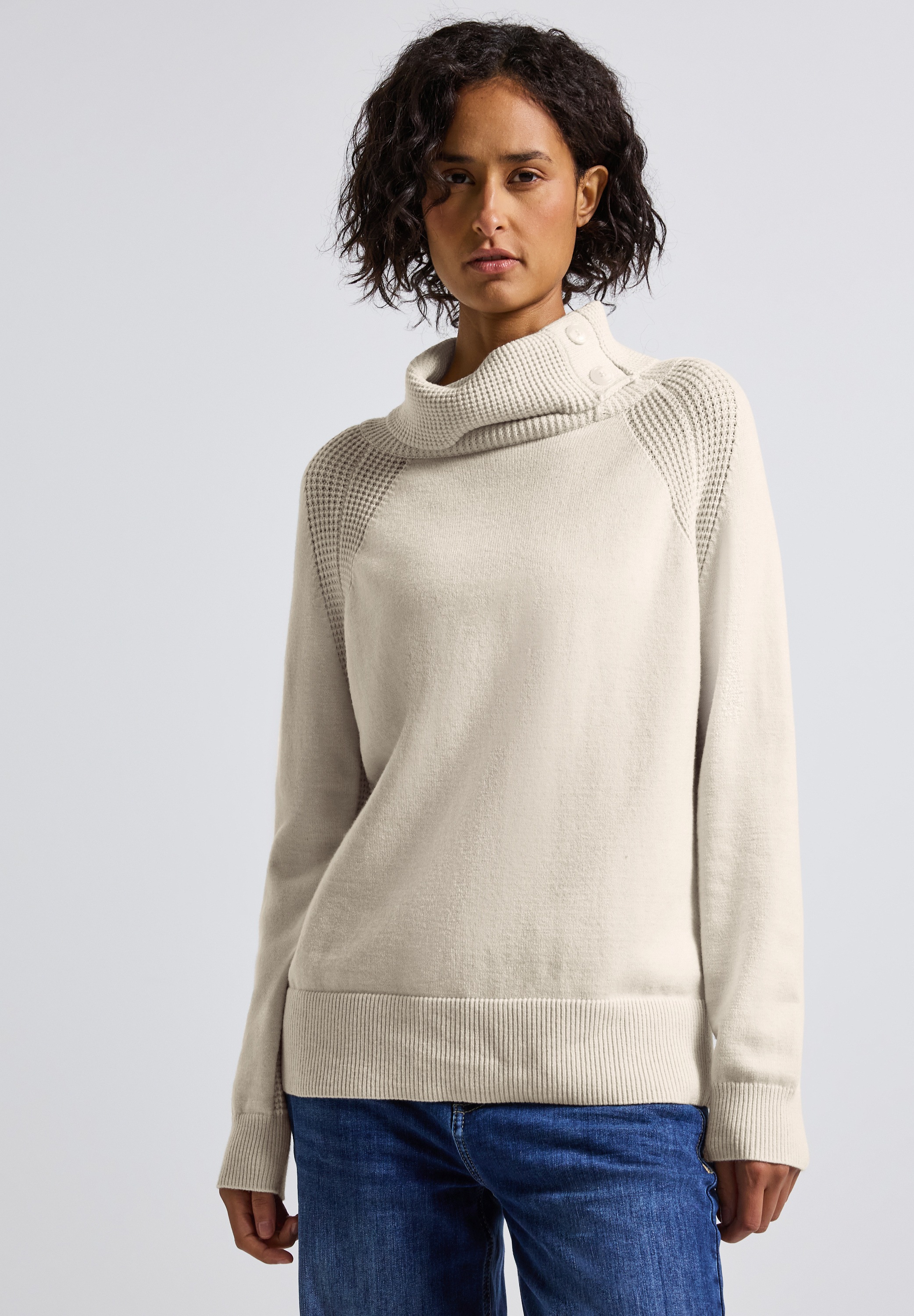 STREET ONE Rollkragenpullover mit Stehkragen